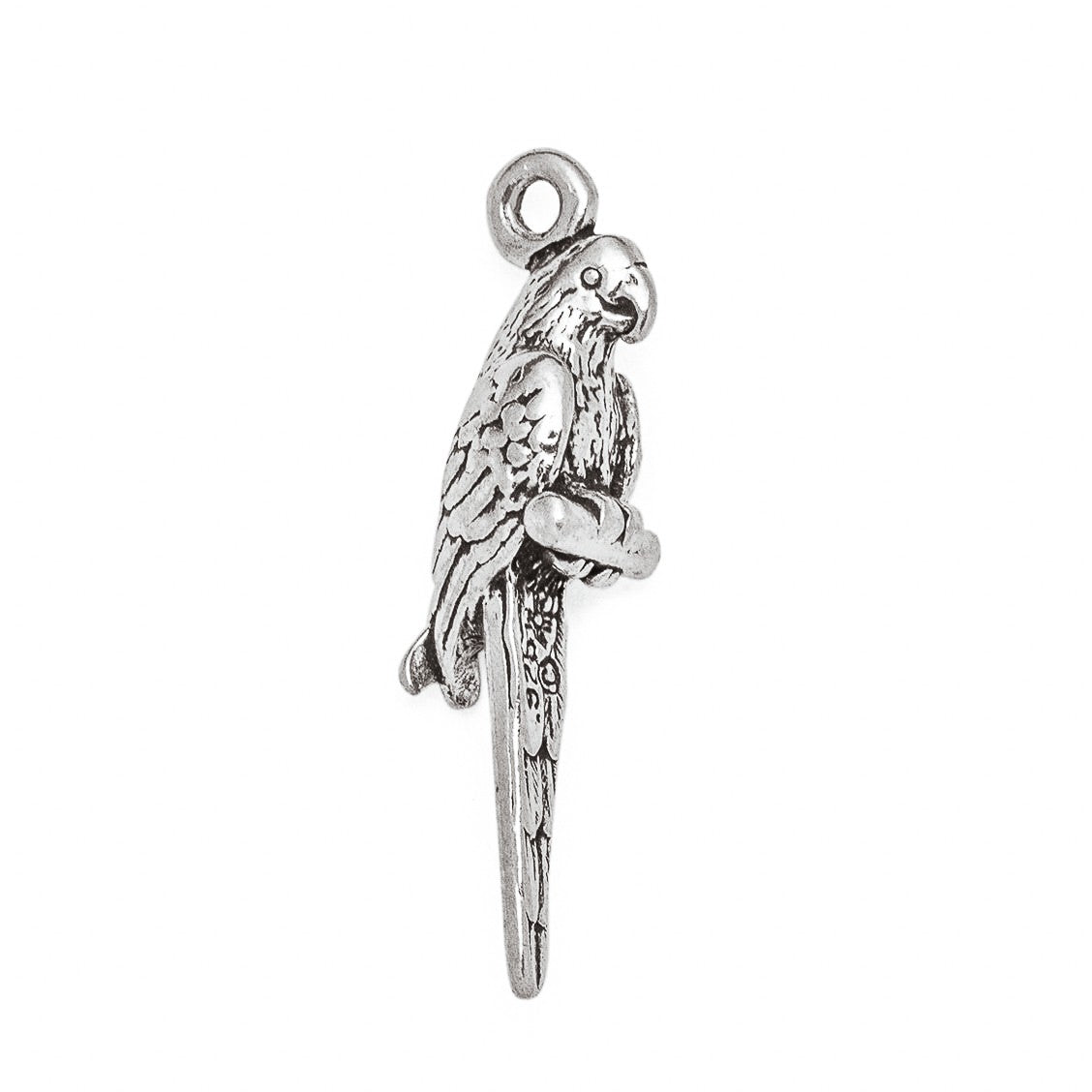 Sterling Silver Parrot Charm | Kernowcraft | Kernowcraft