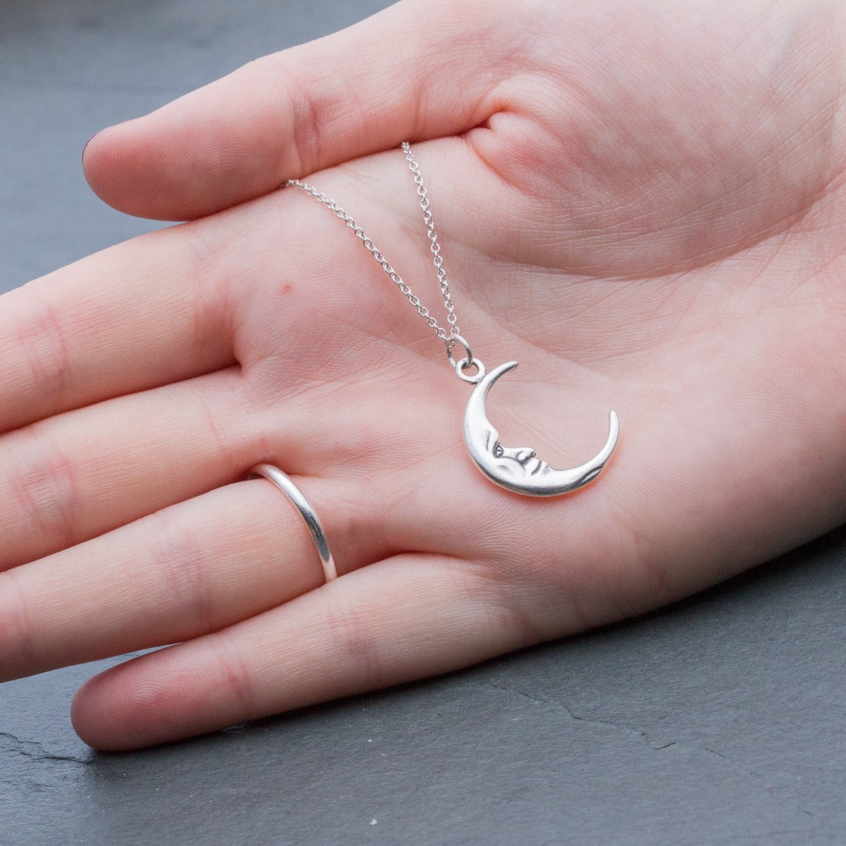 Sterling Silver Moon Charm