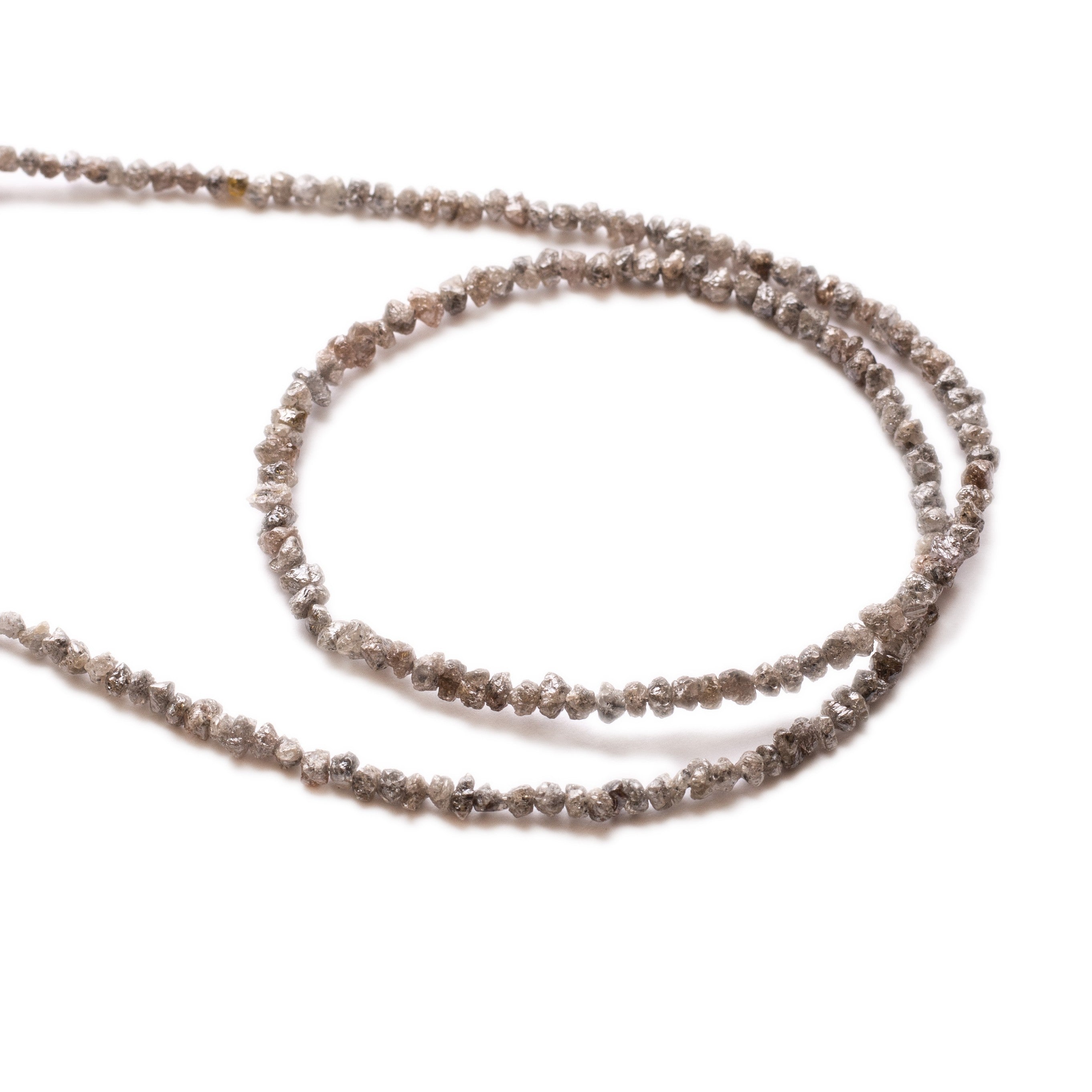 Champagne Diamond Natural Rough Nugget Beads