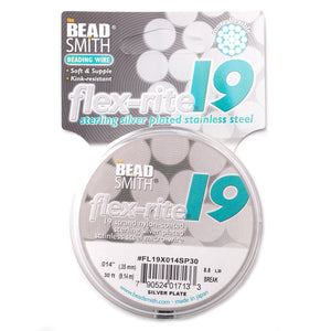 Flex-Rite 19 Sterling Silver Plated Jewellery Wire