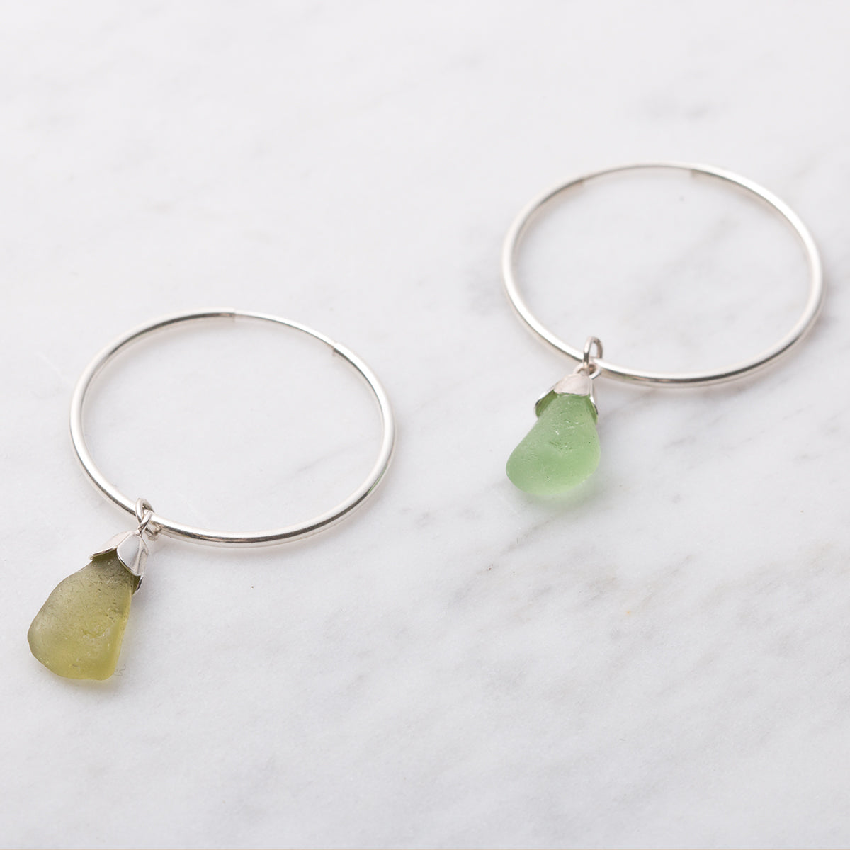 Sterling Silver Hoop Earrings Pair