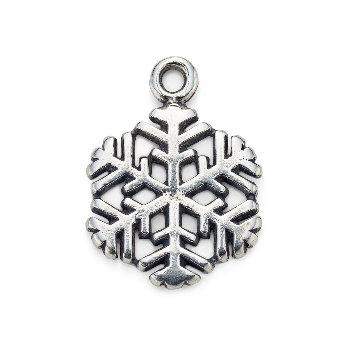 Sterling Silver Snowflake Charm | Kernowcraft | Kernowcraft