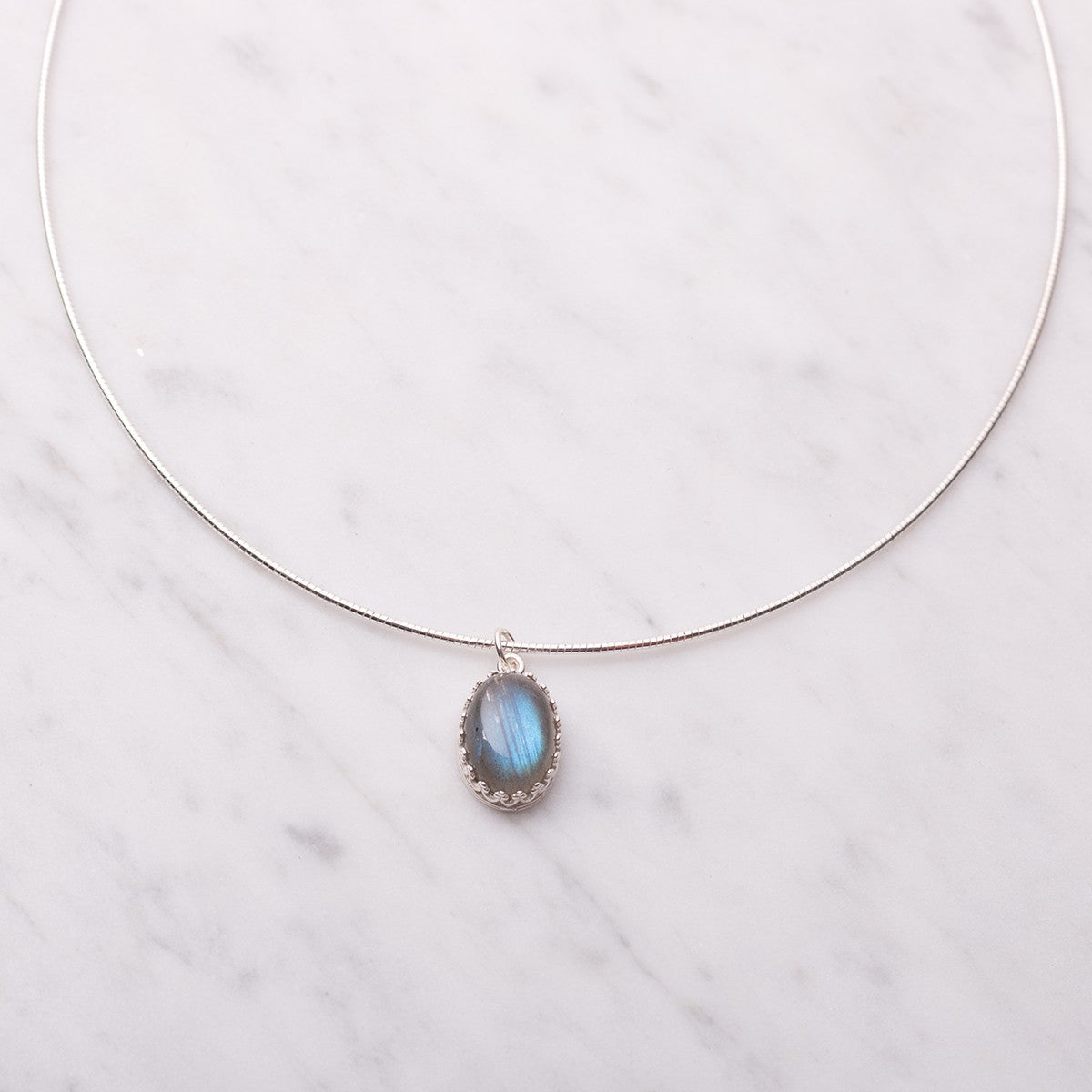 Sterling Silver Choker - 45cm