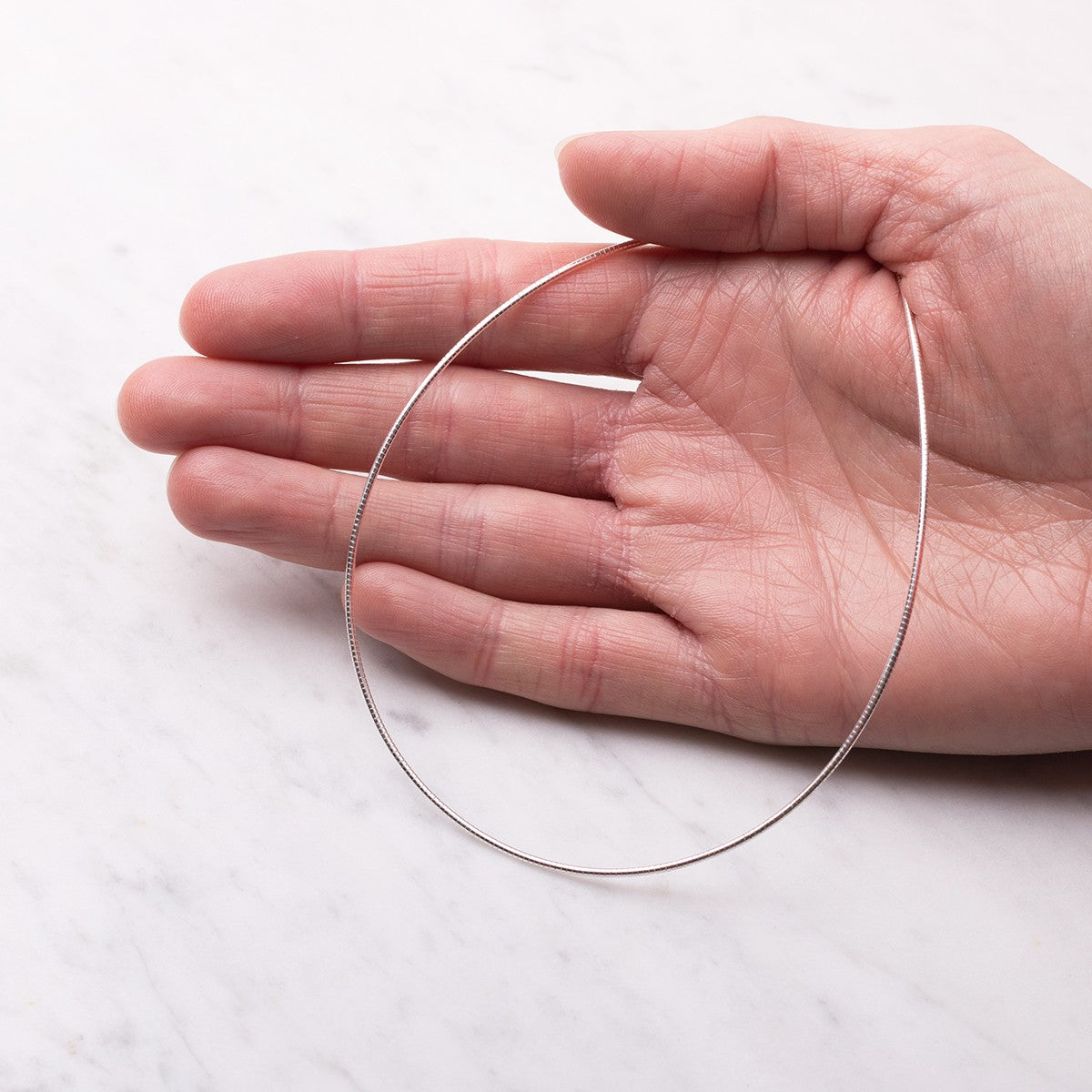 Sterling Silver Choker - 45cm