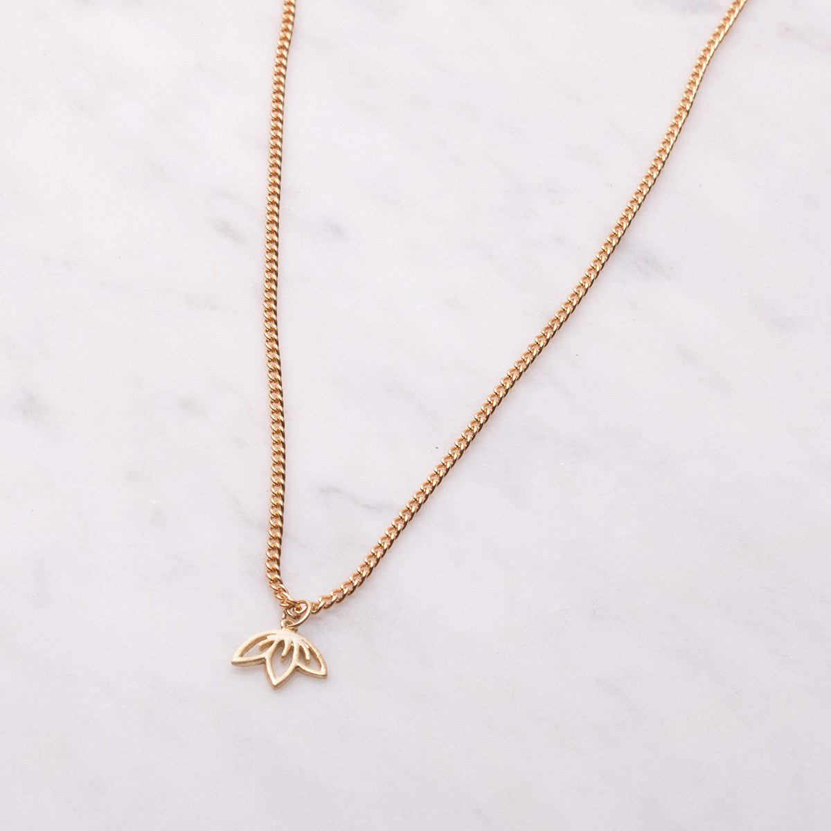 Plated Curb Chain 45cm Necklet