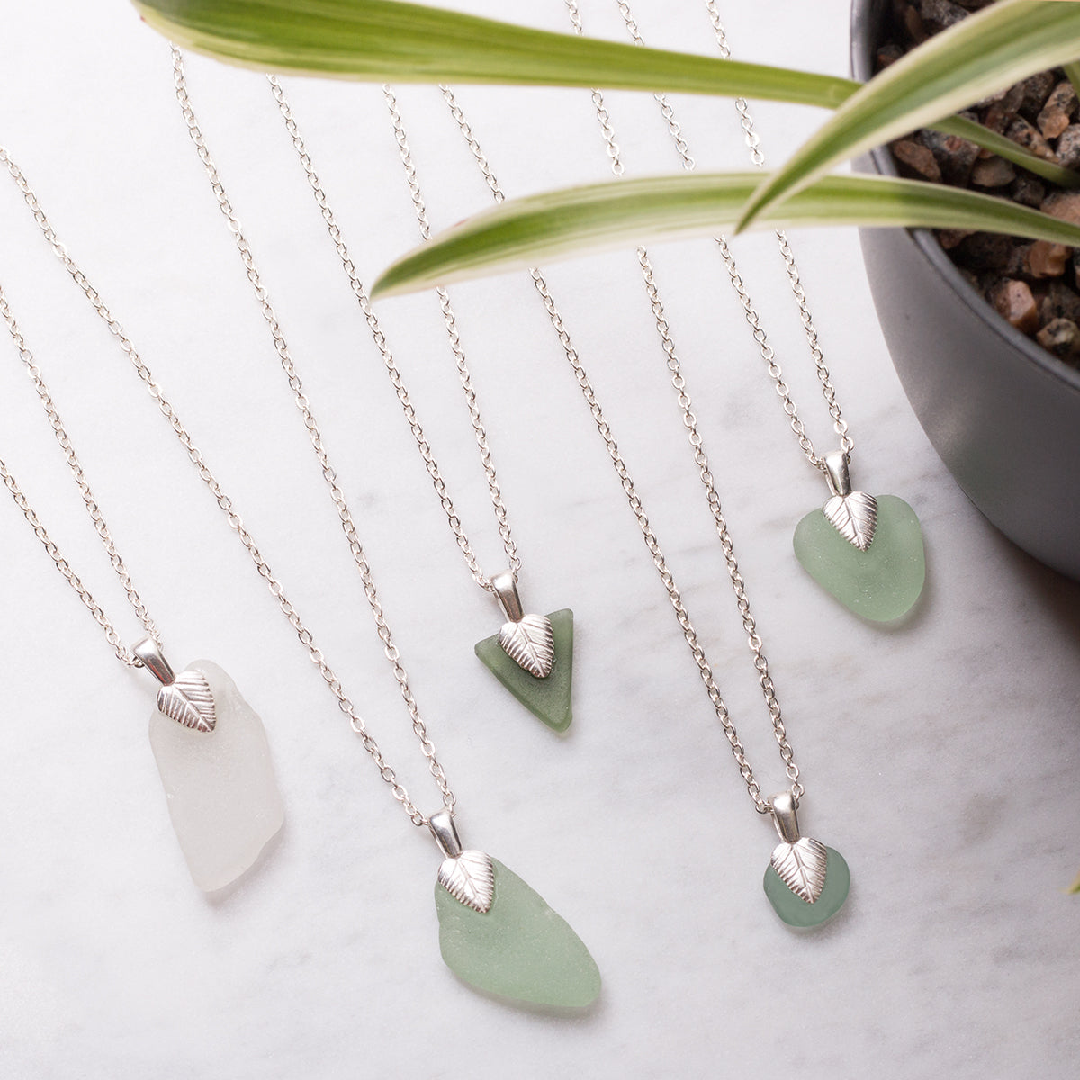 Sterling Silver Leaf Design Glue-On Bail