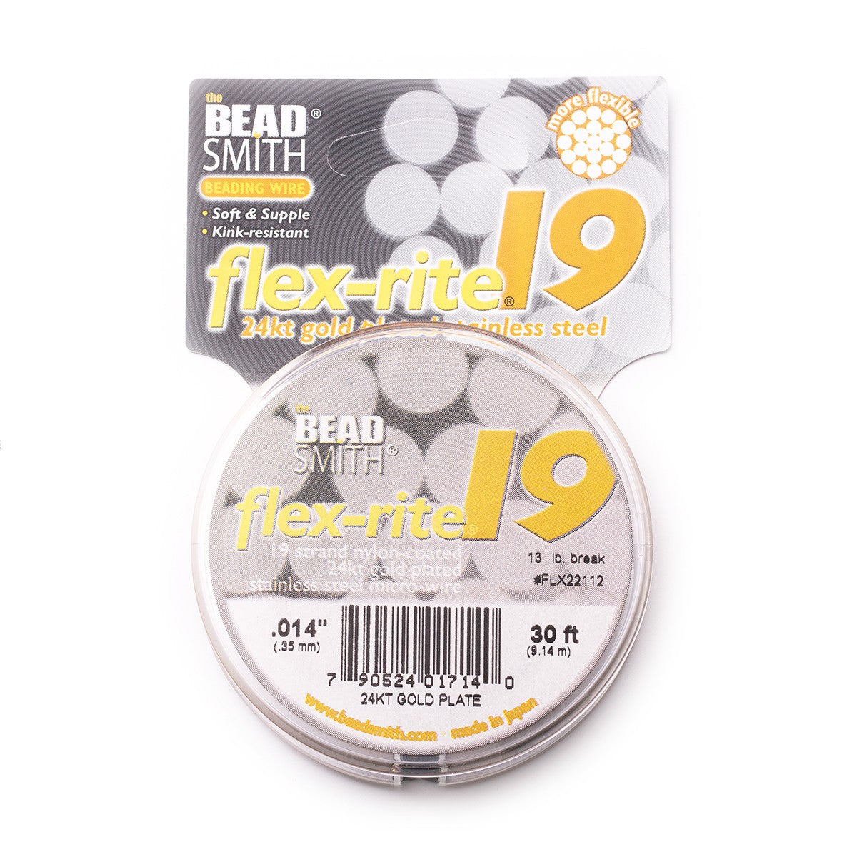 Flex-Rite 19 24k Gold Plated Jewellery Wire