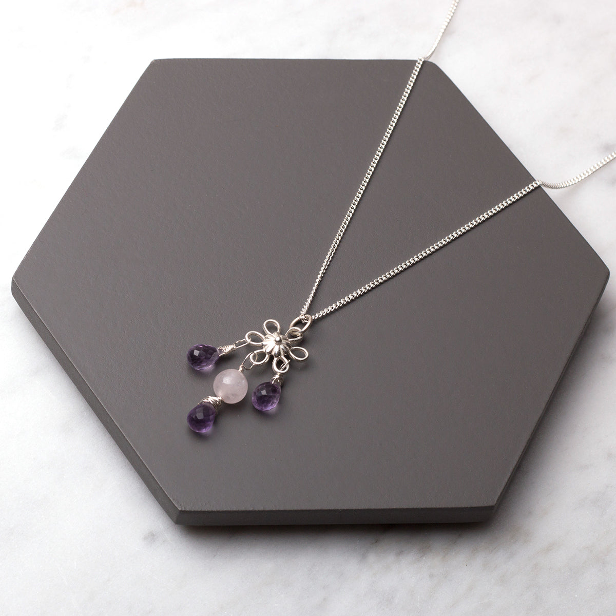 Sterling Silver Six Loop Flower Connector Link