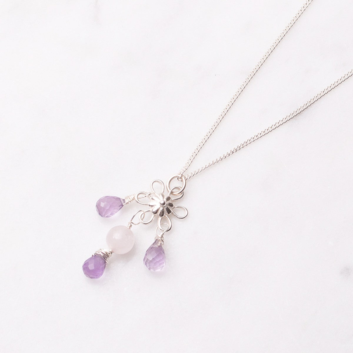 Pink Amethyst Faceted Drop Briolette Beads Approx 6mm pk10 Beads