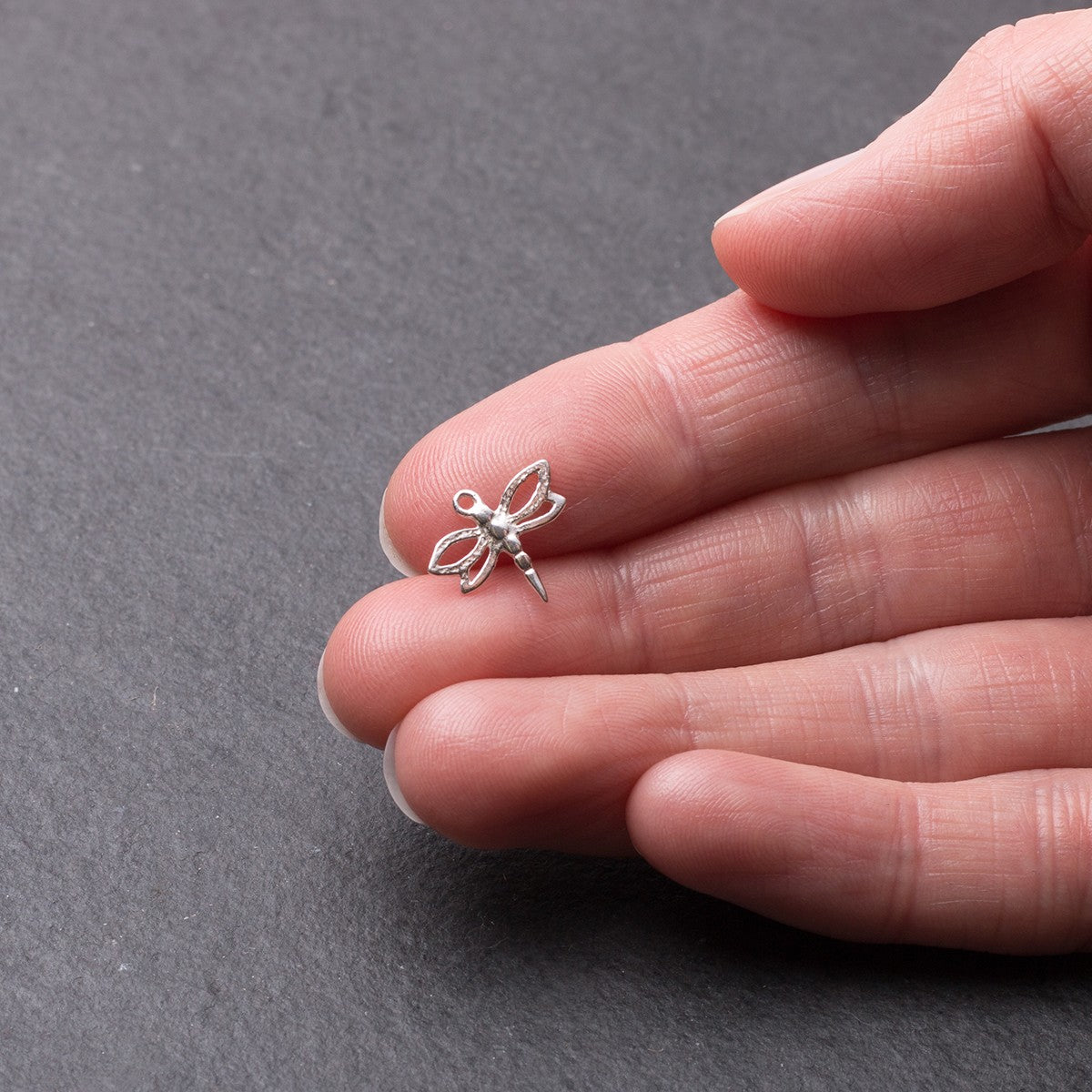 Sterling Silver Small Dragonfly Charm