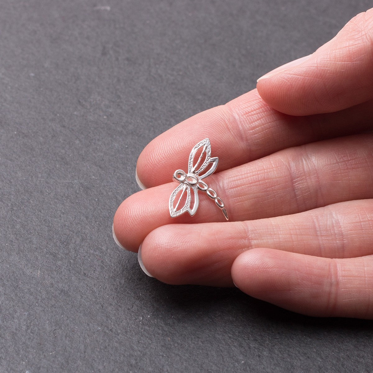 Sterling Silver Large Dragonfly Charm