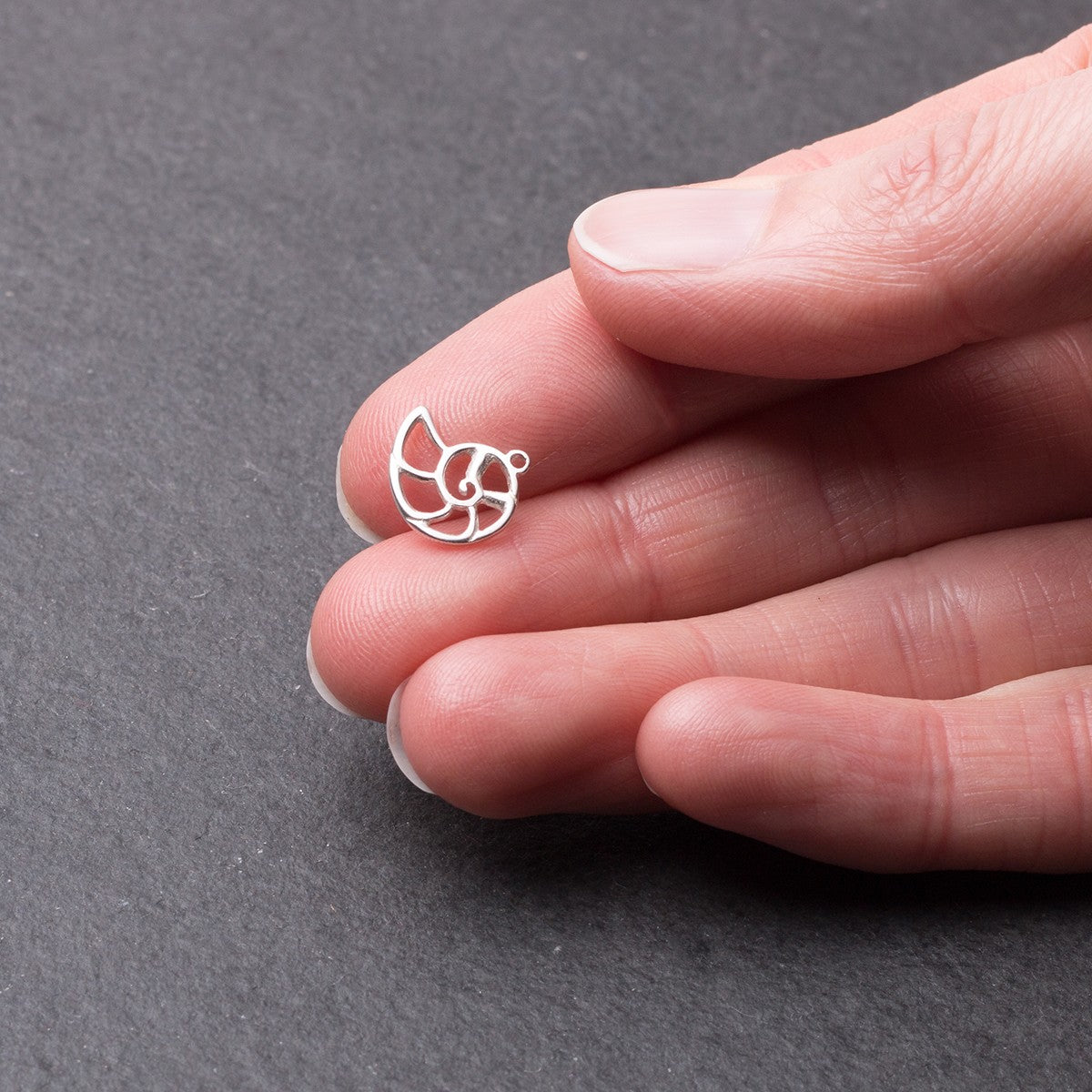 Sterling Silver Nautilus Charm