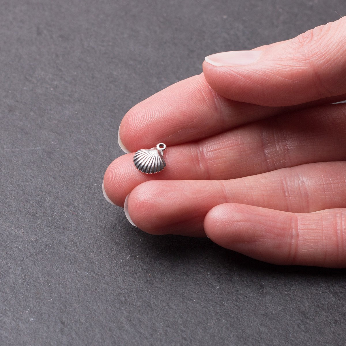 Sterling Silver Scallop Shell Charm