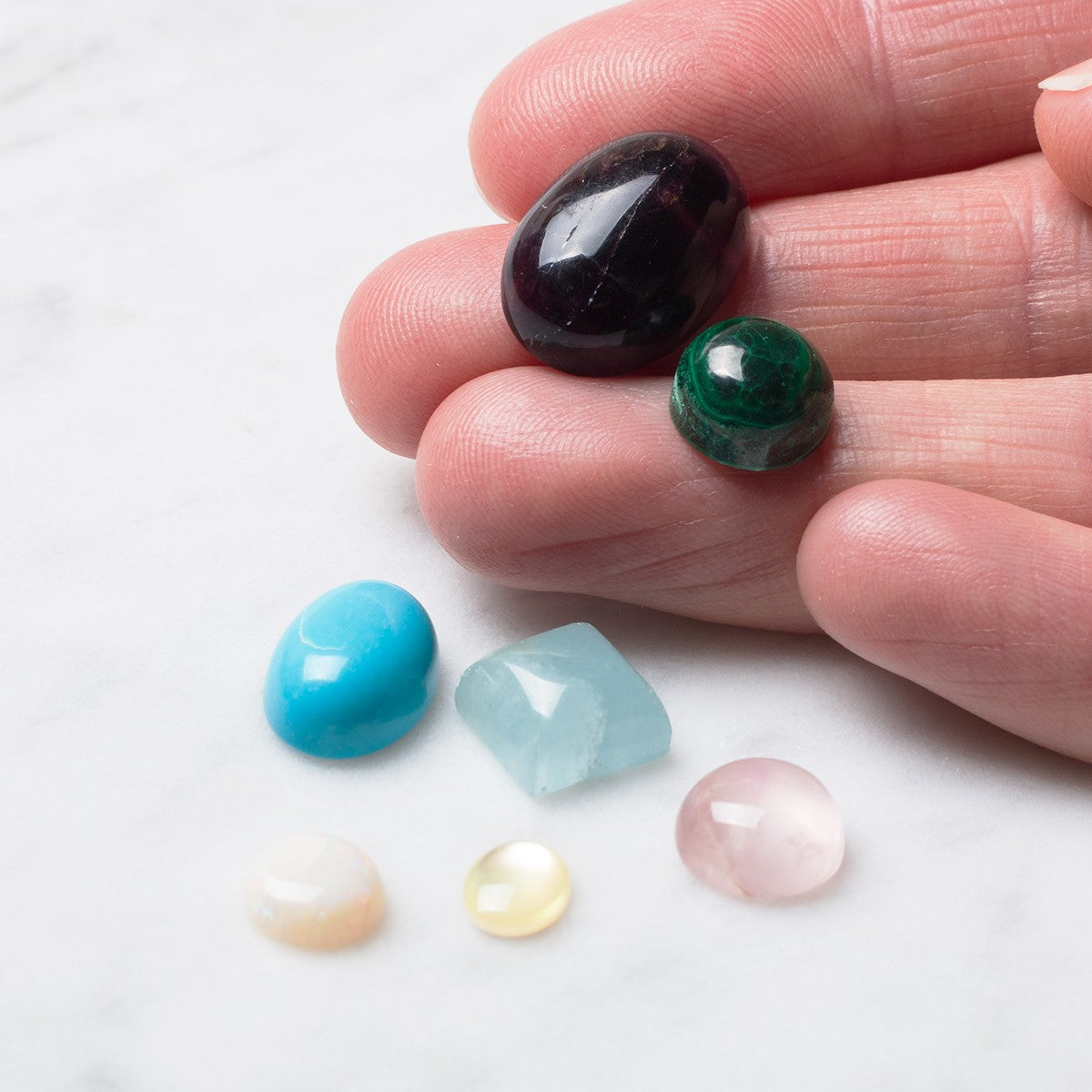 Pack of Assorted Imperfect Gemstone Cabochons
