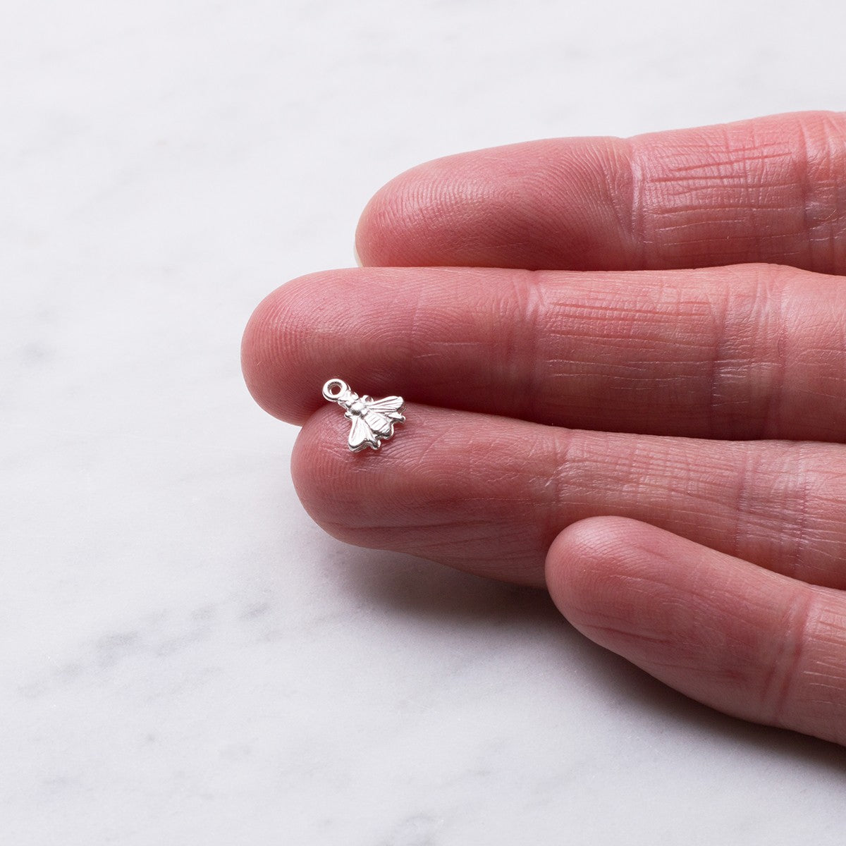 Sterling Silver Bumble Bee Charm 6mm