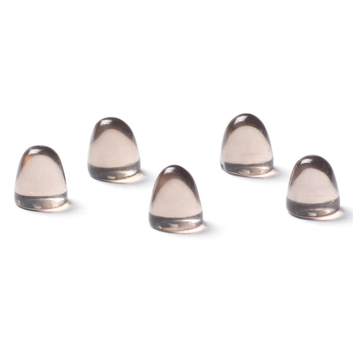Smoky Quartz Bullet Shaped Cabochons Approx 5mm