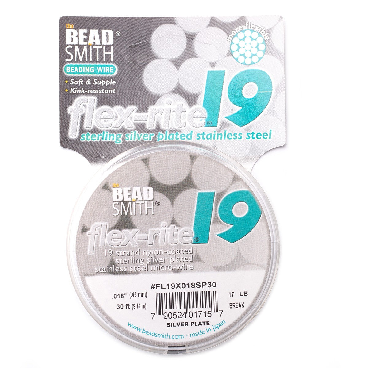 Flex-Rite 19 Sterling Silver Plated Jewellery Wire