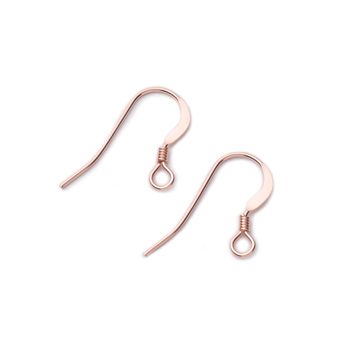 Rose Gold Filled Earwires With Spring Pair