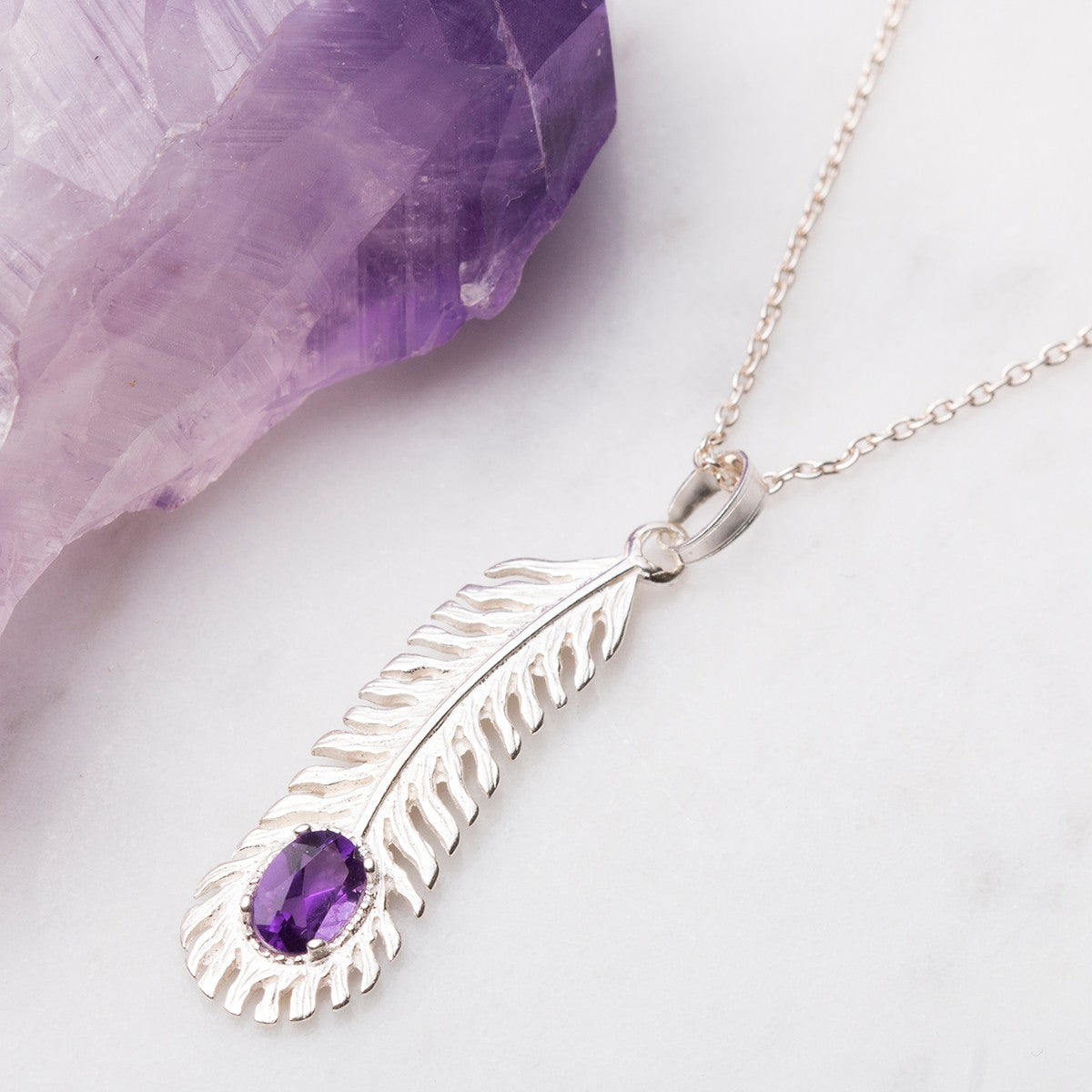 Sterling Silver Peacock Feather Charm Setting For 6x4mm Oval Stones