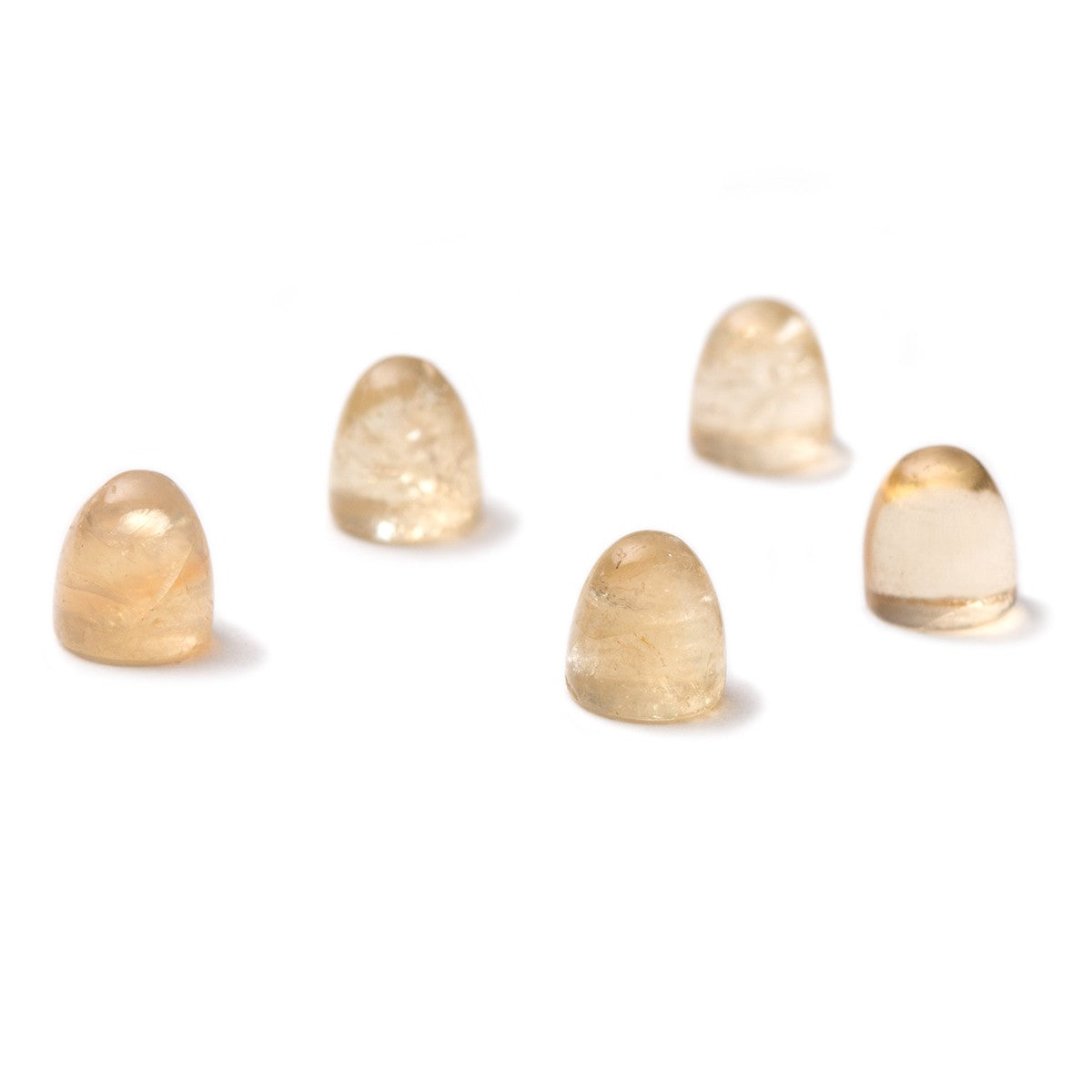 Citrine Bullet Shaped Cabochons Approx 5mm