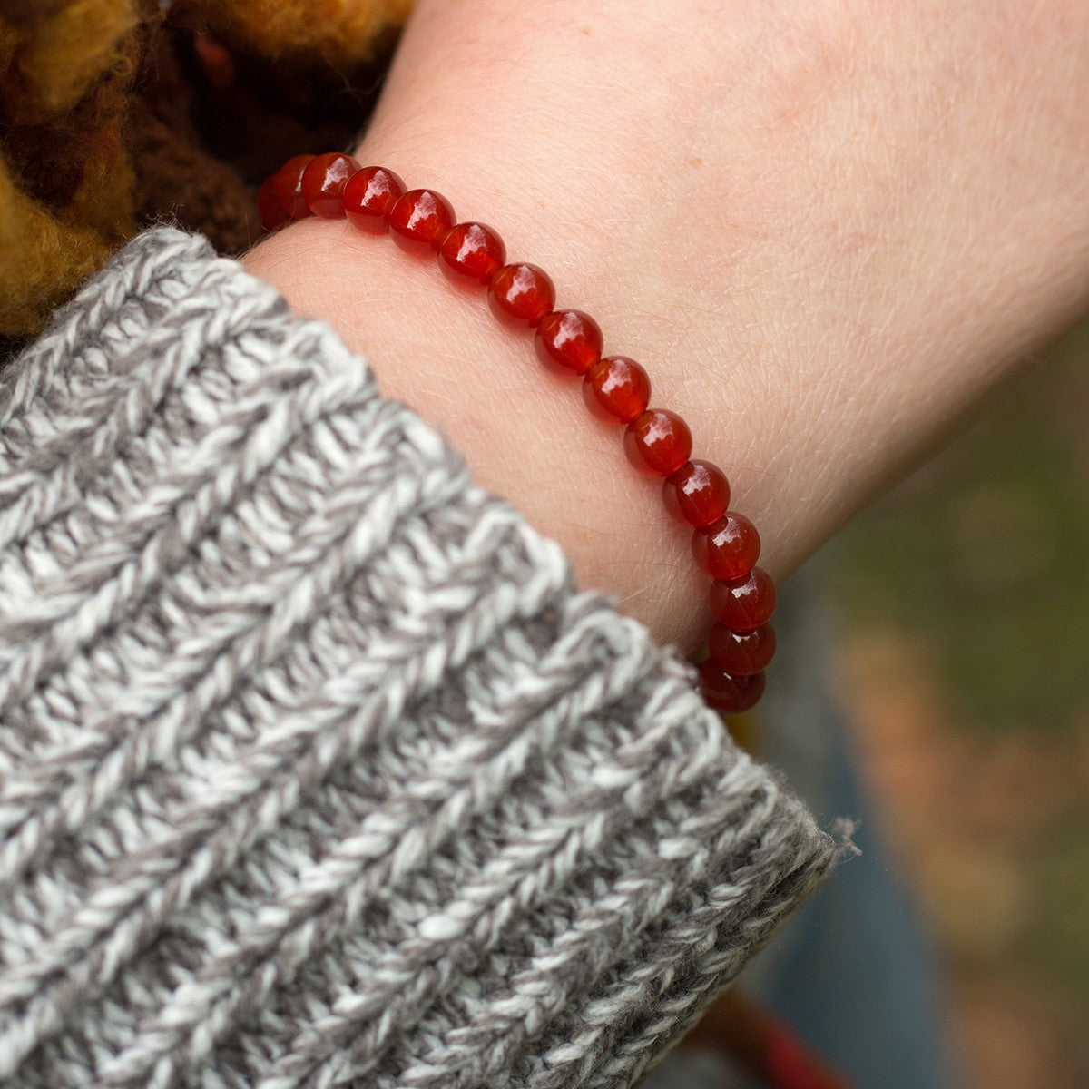 Carnelian Round Beads