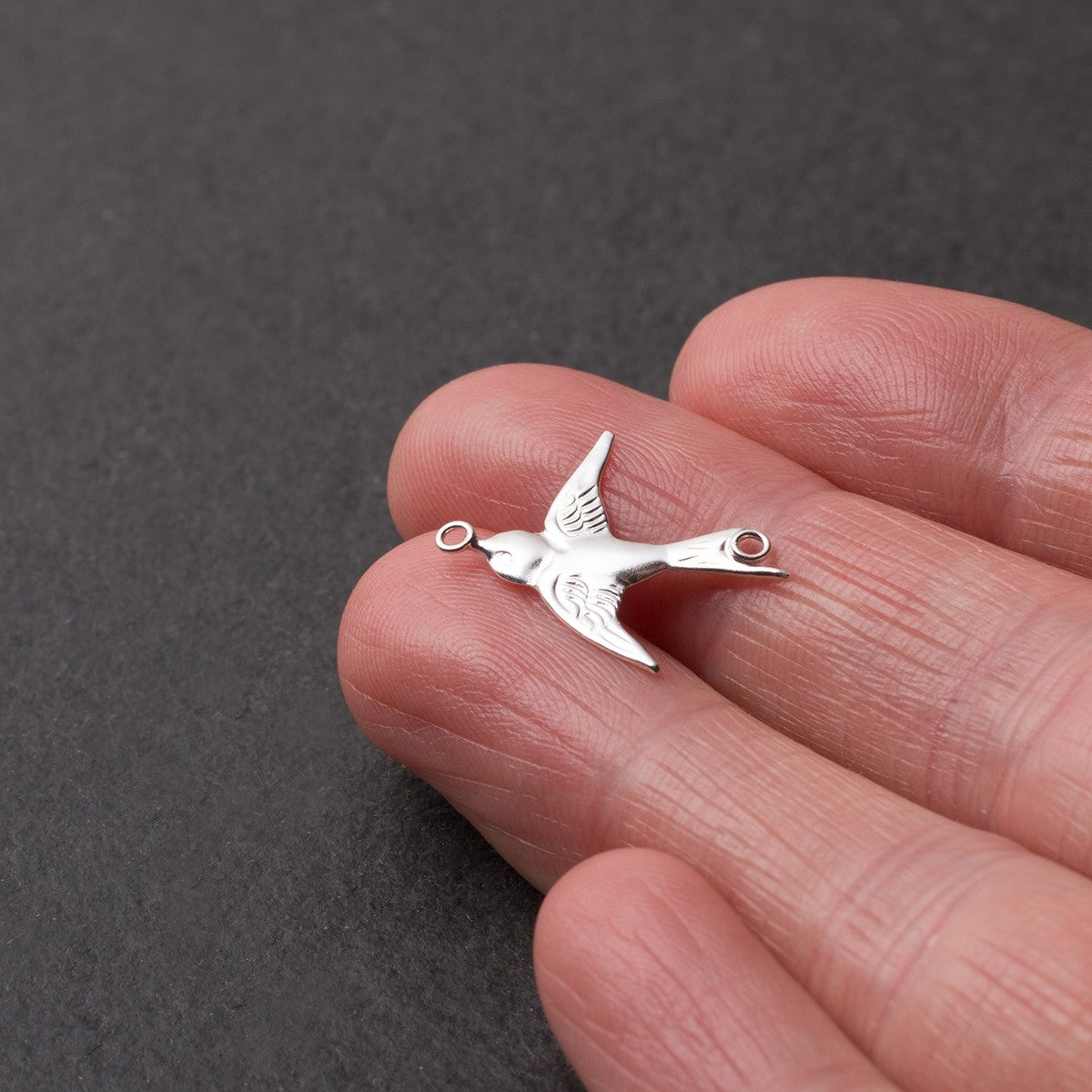 Sterling Silver Swallow Connector Link