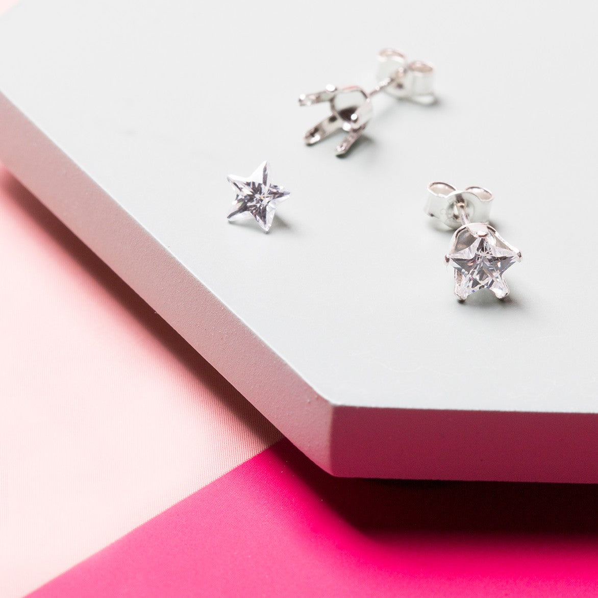 White Cubic Zirconia Faceted Stones