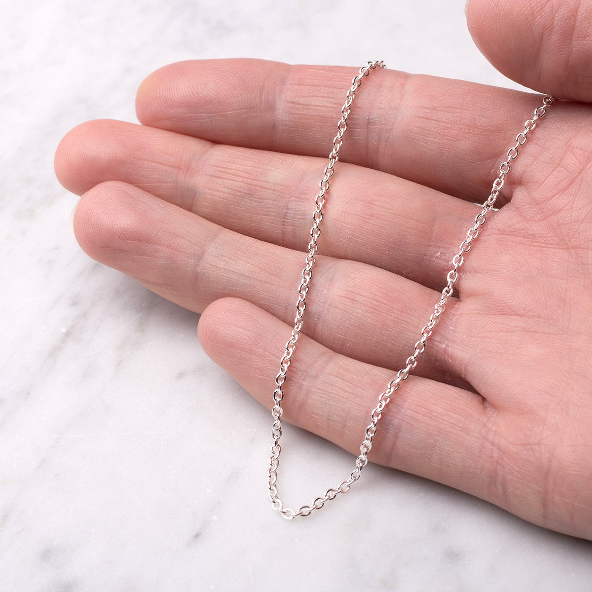Plated Trace Chain, 45cm Necklet | Kernowcraft