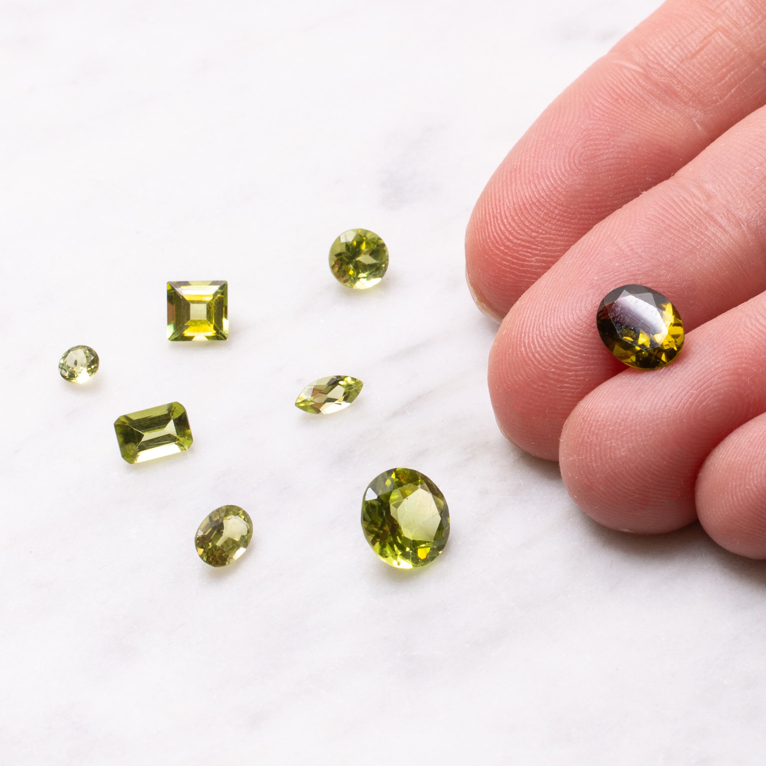 Peridot Faceted Stones