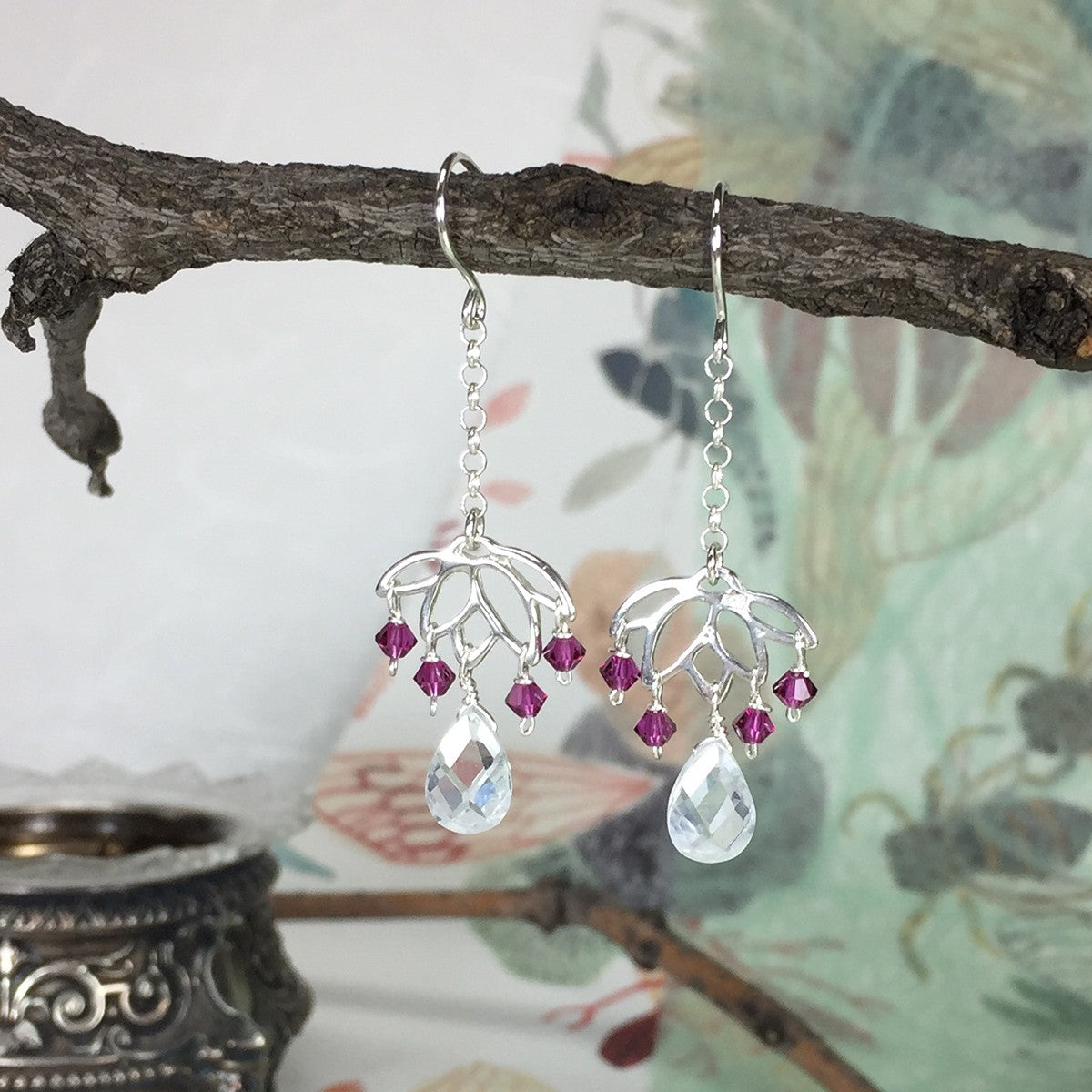 Sterling Silver Lotus Flower Charm