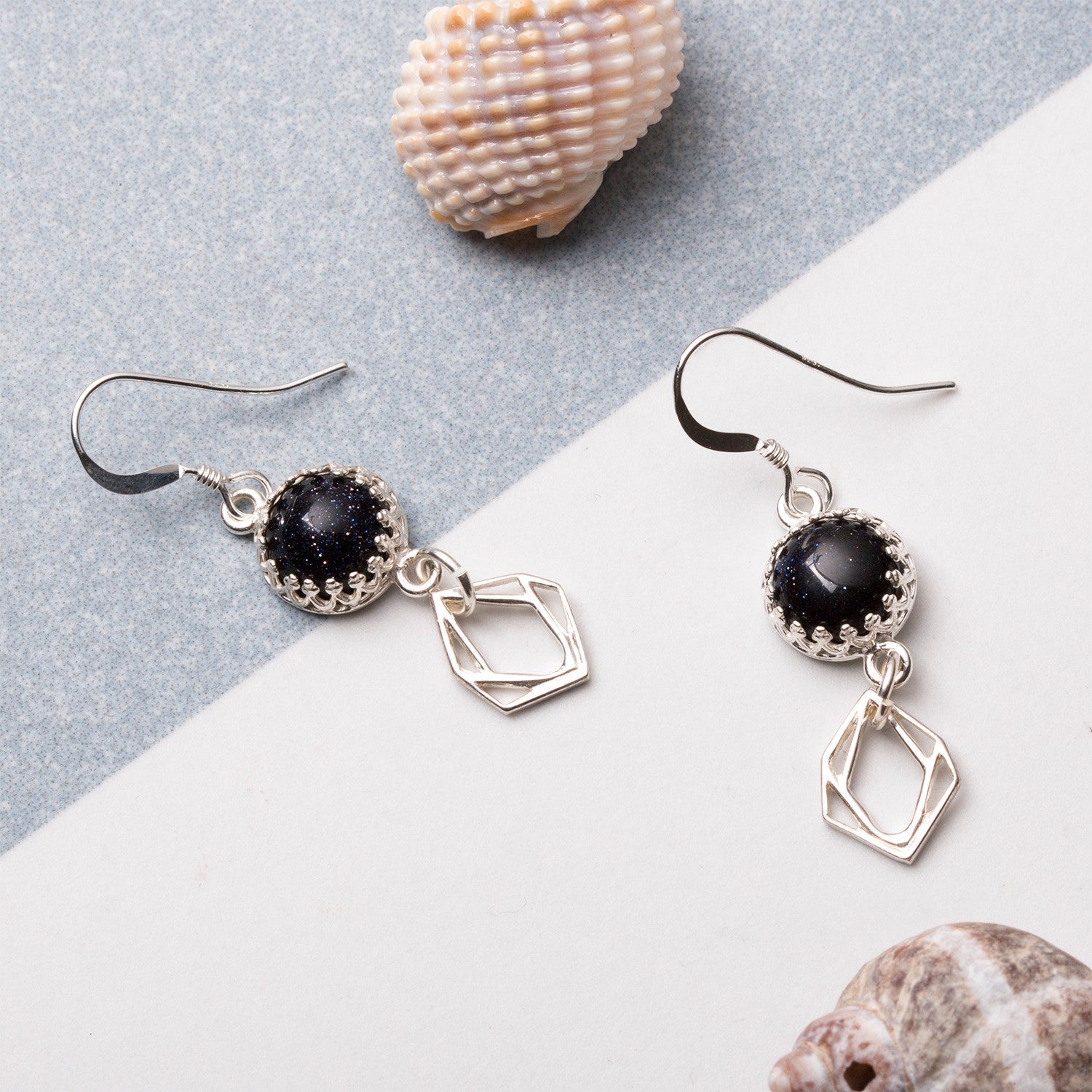 Blue Goldstone Cabochons