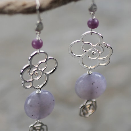 Sterling Silver Rose Connector Link