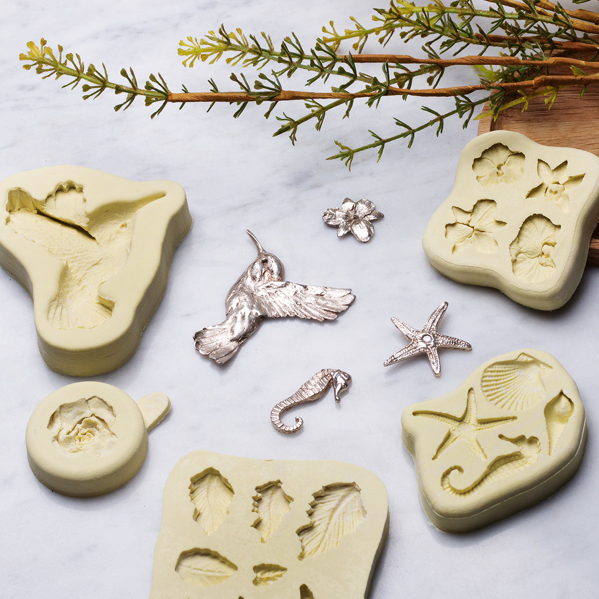Seashore Metal Clay Mould
