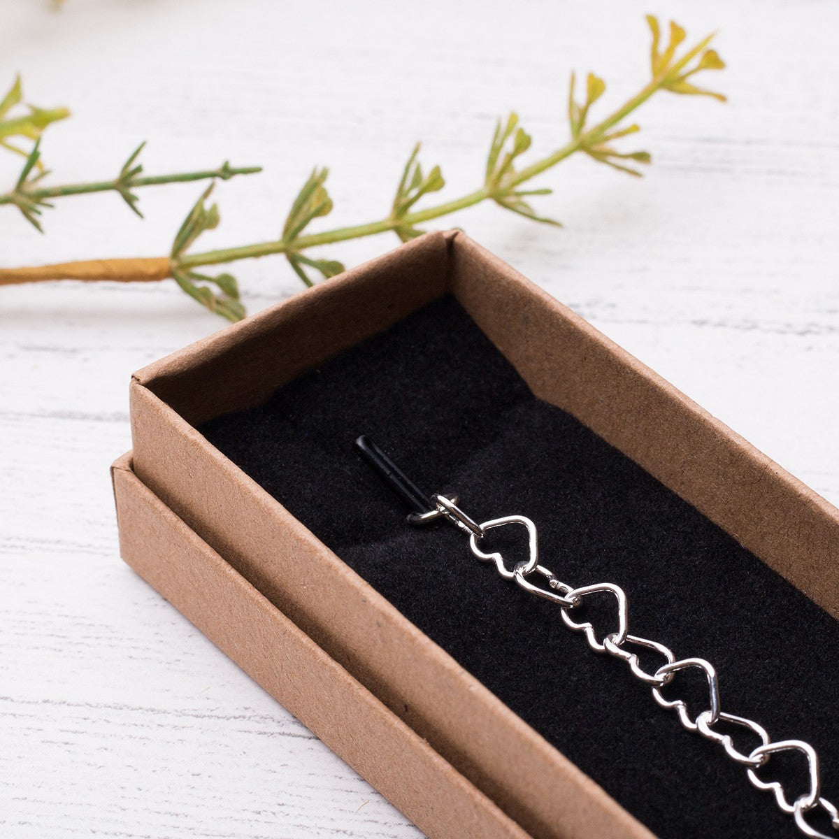 Natural Recyclable Brown Kraft Jewellery Boxes