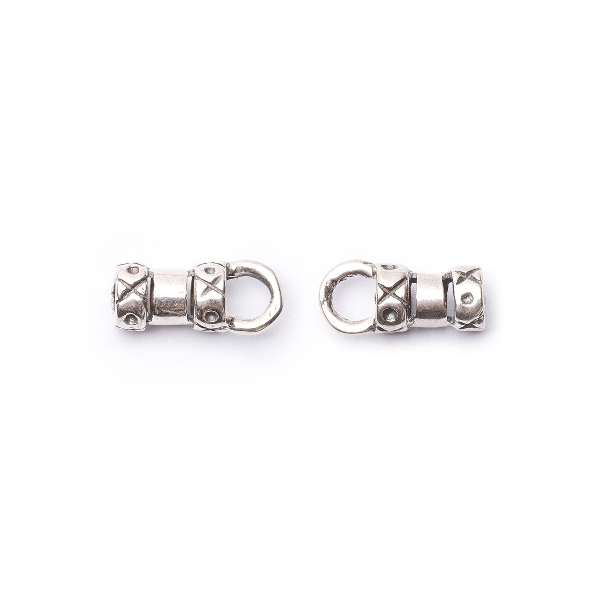 Sterling Silver Decorative Crimp With Loop