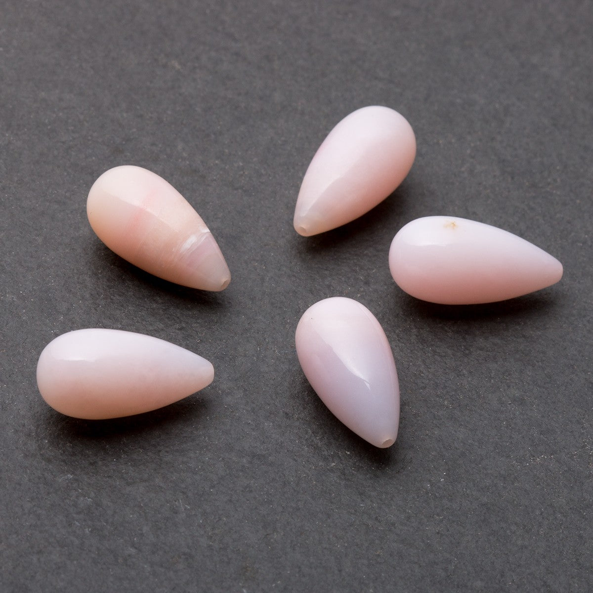 Pink Opal Top Drilled Teardrop Gemstone Beads Approx 20x10mm