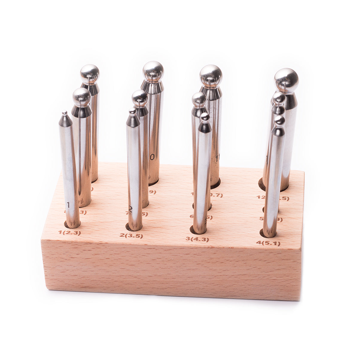 Doming Punches Set Of 12 Punches