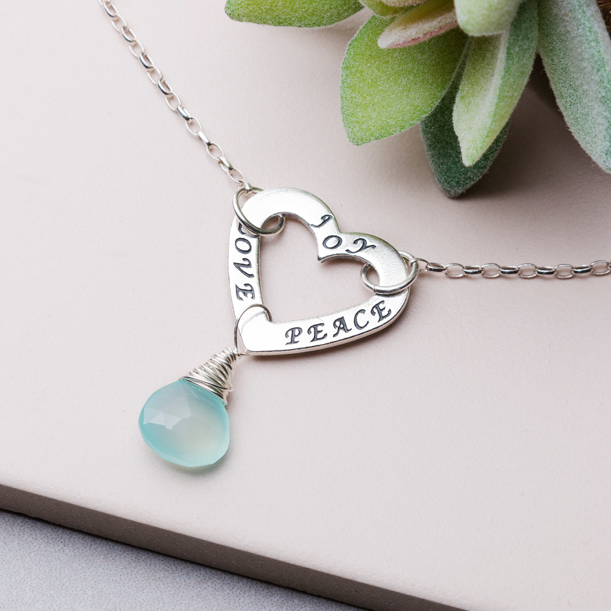 Aqua Blue Chalcedony Faceted Heart Briolette Beads Approx 10mm