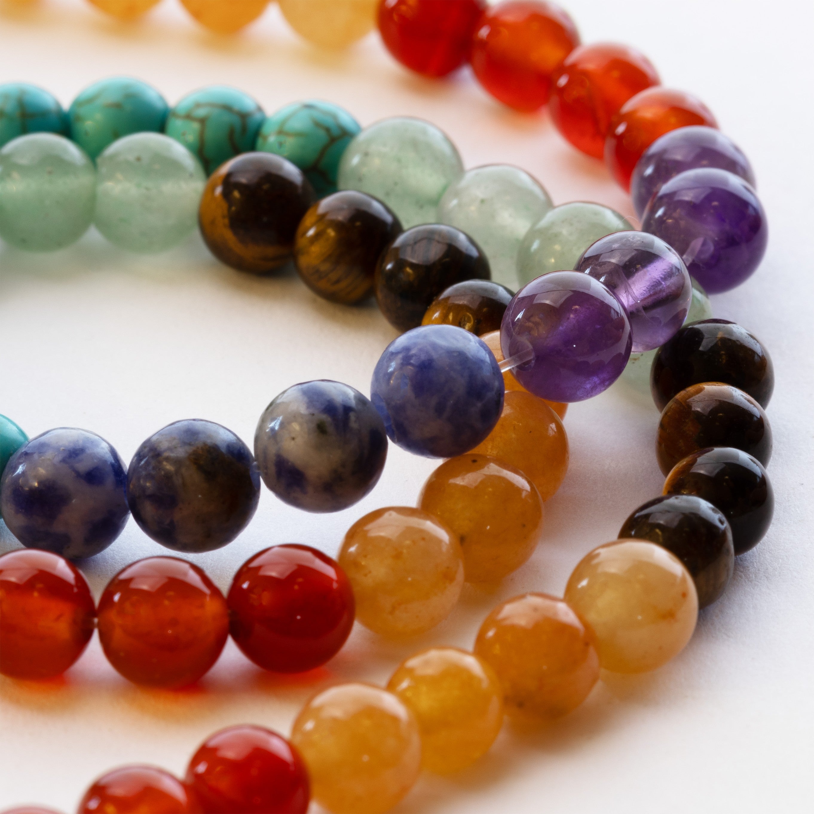 Chakra Gemstone Round Beads