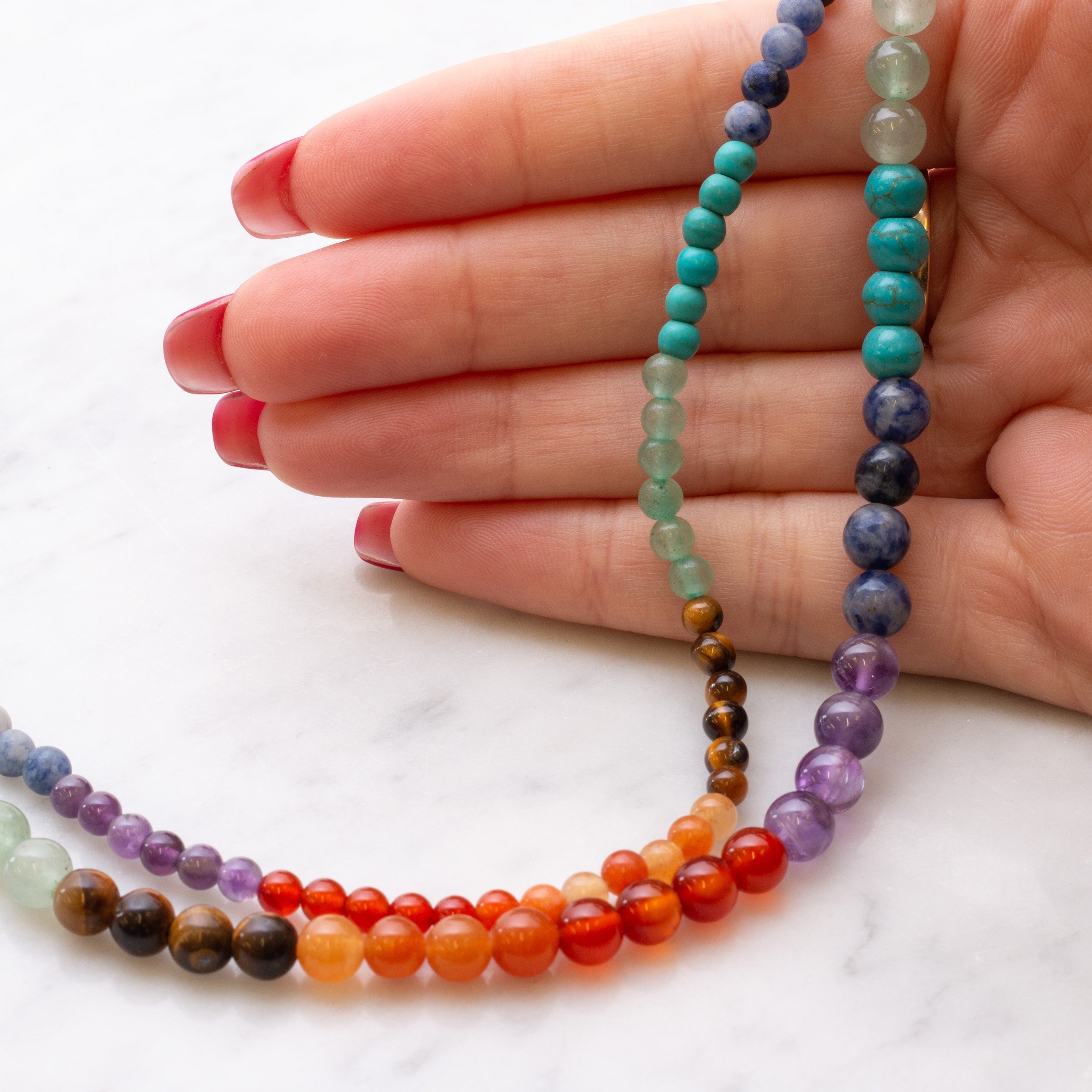 Chakra Gemstone Round Beads