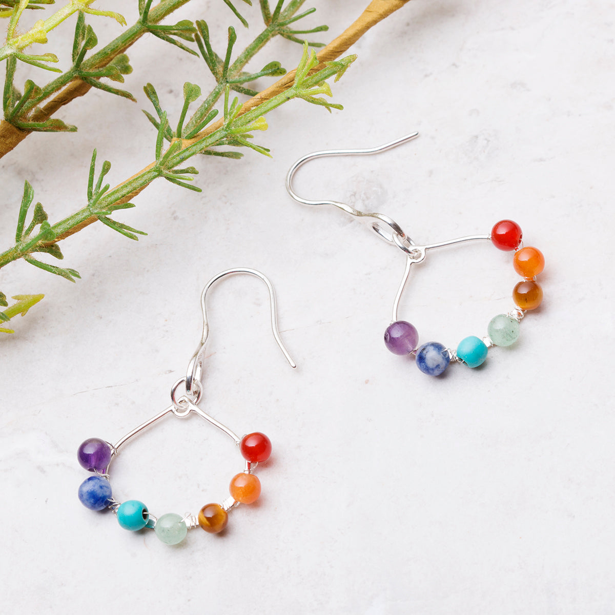 Sterling Silver Shepherds Crook Earwires With Decorative Teardrop Loop