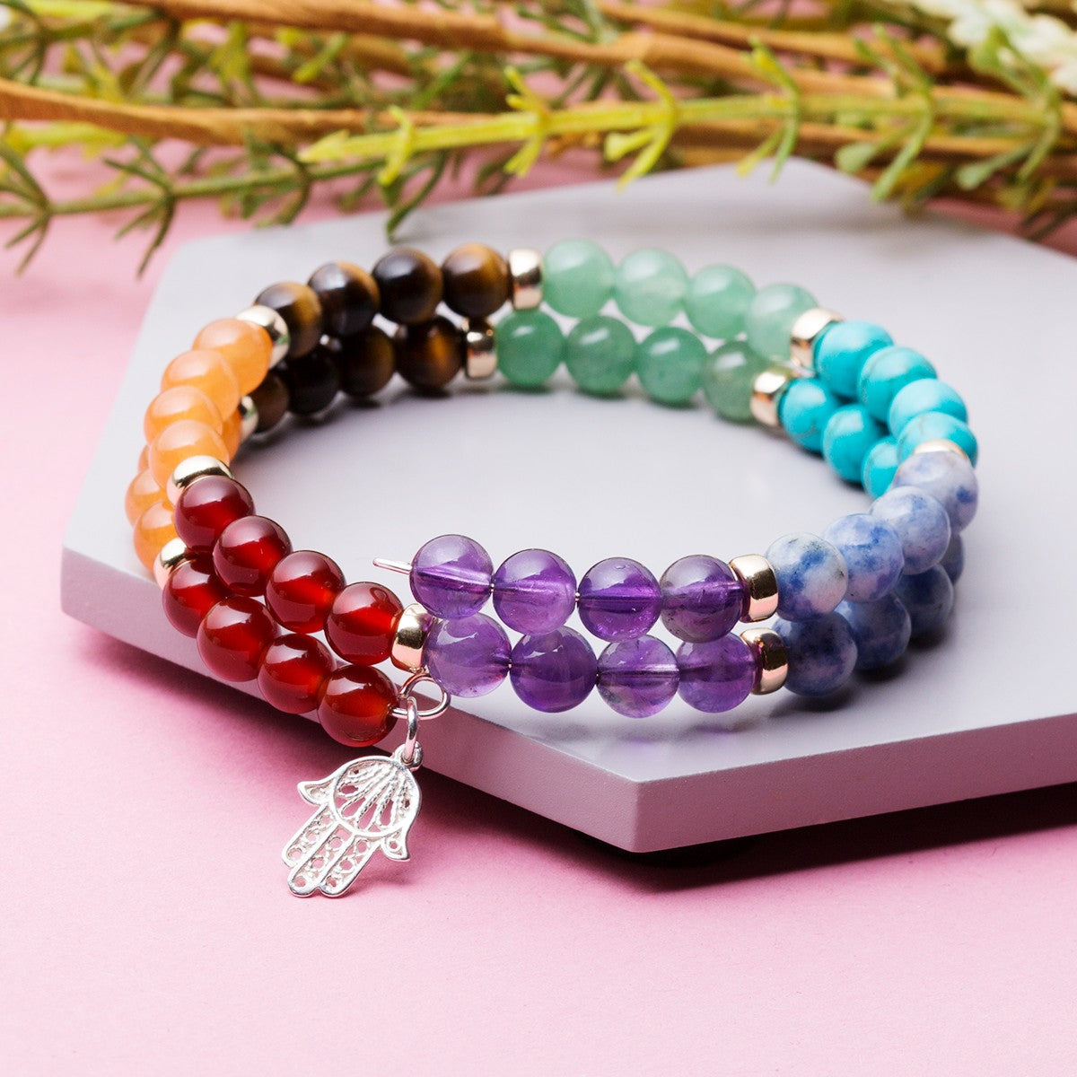Chakra Gemstone Round Beads