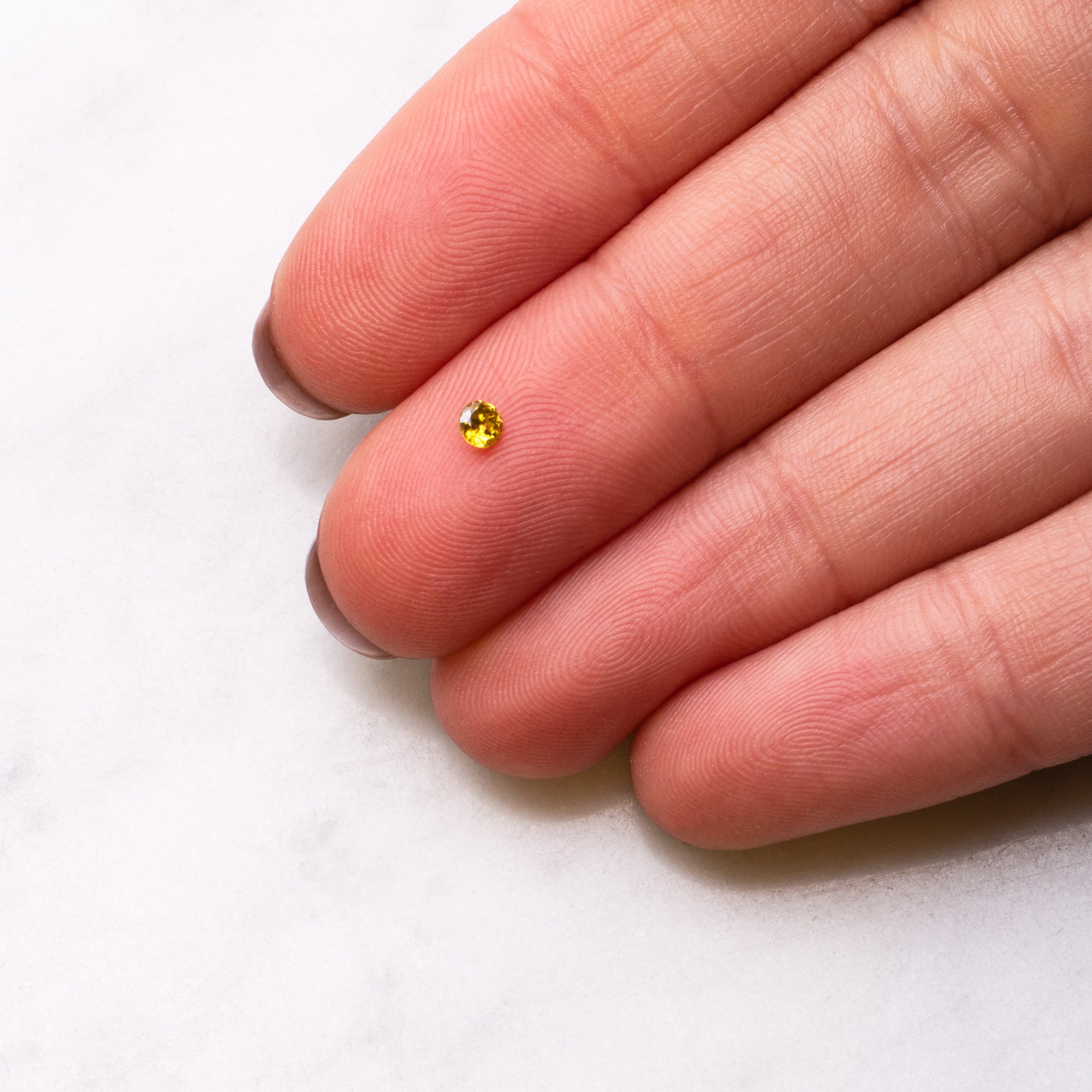 Yellow Diamond Faceted Stones