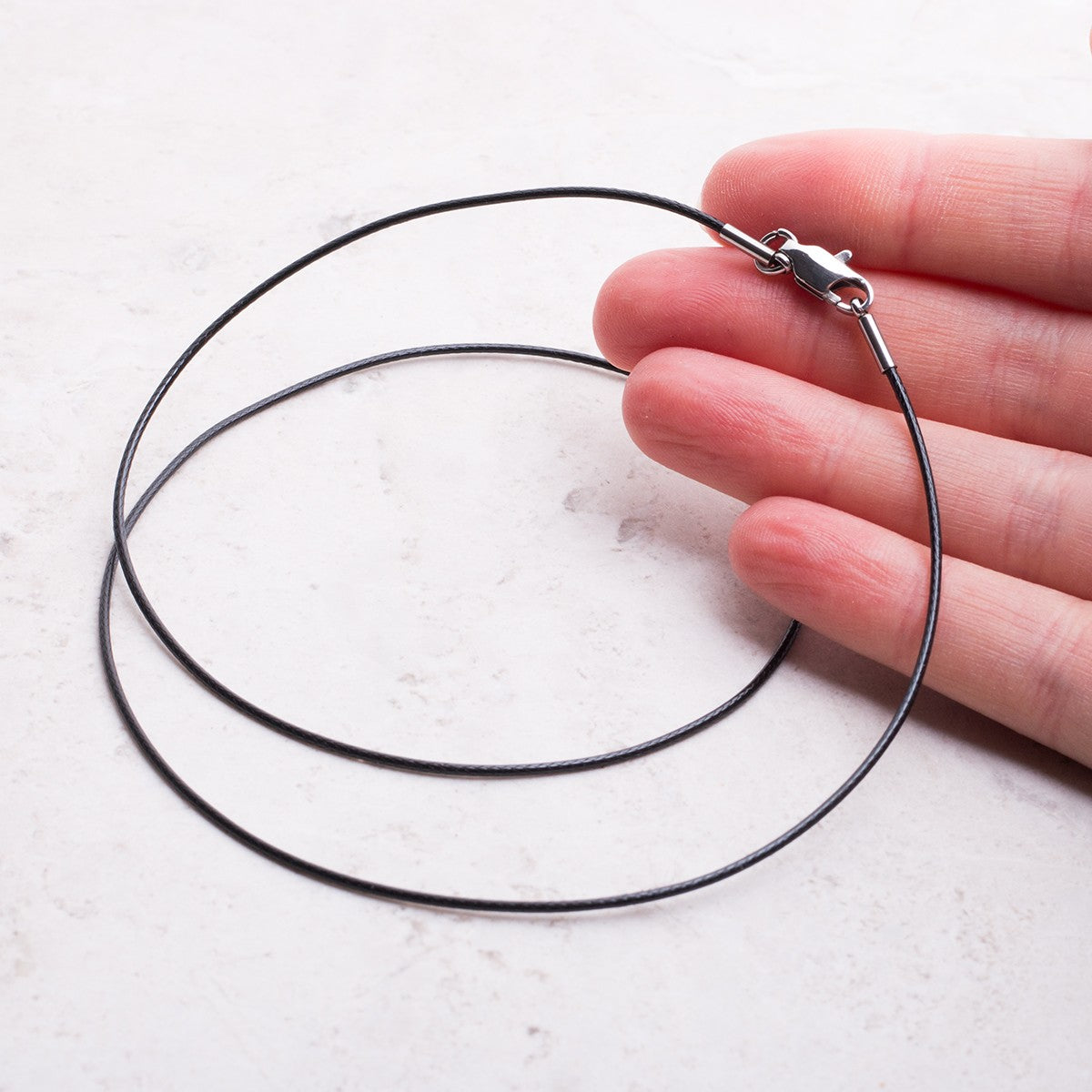 Black Cotton Cord Necklets