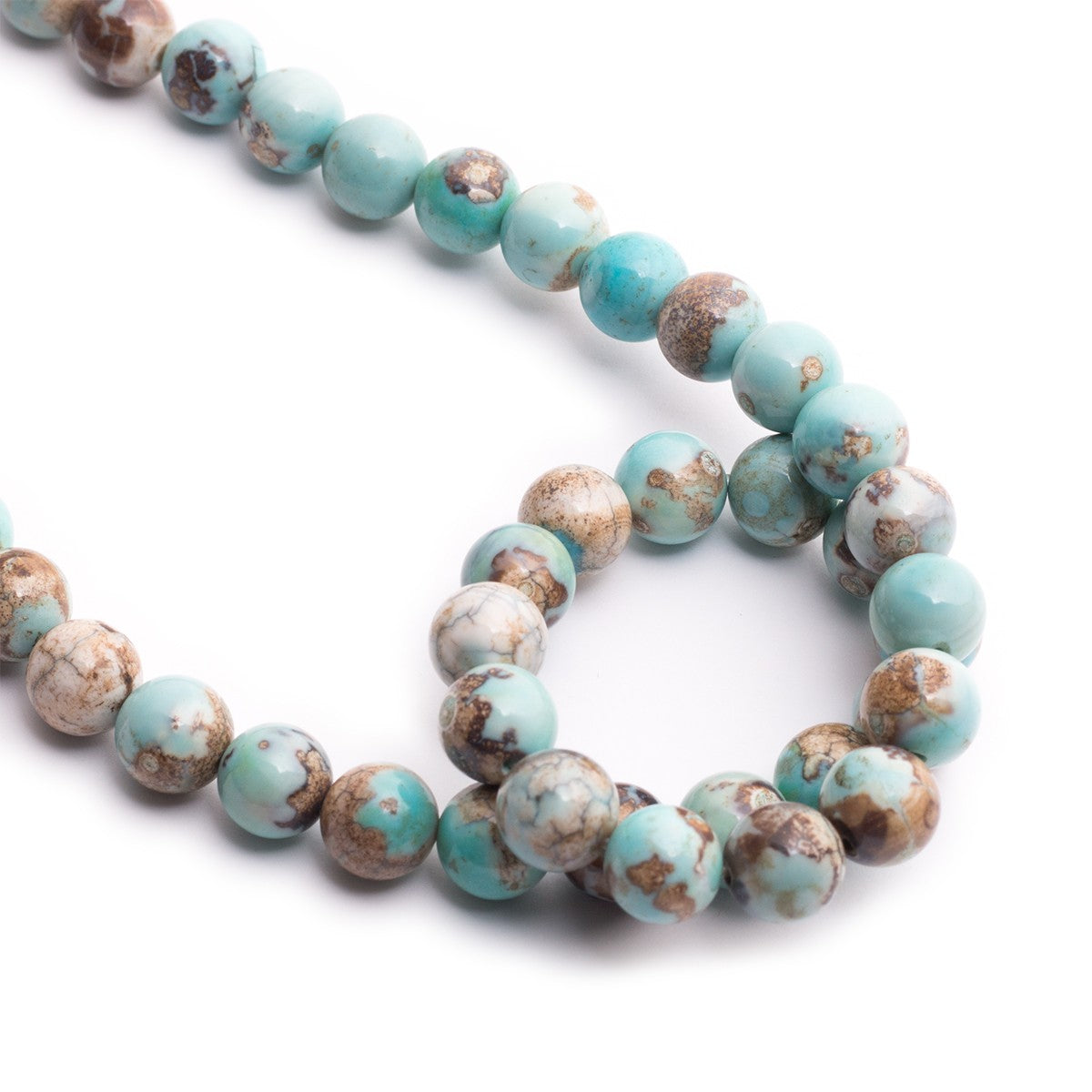 Tibetan Agate Round Beads Approx 8mm