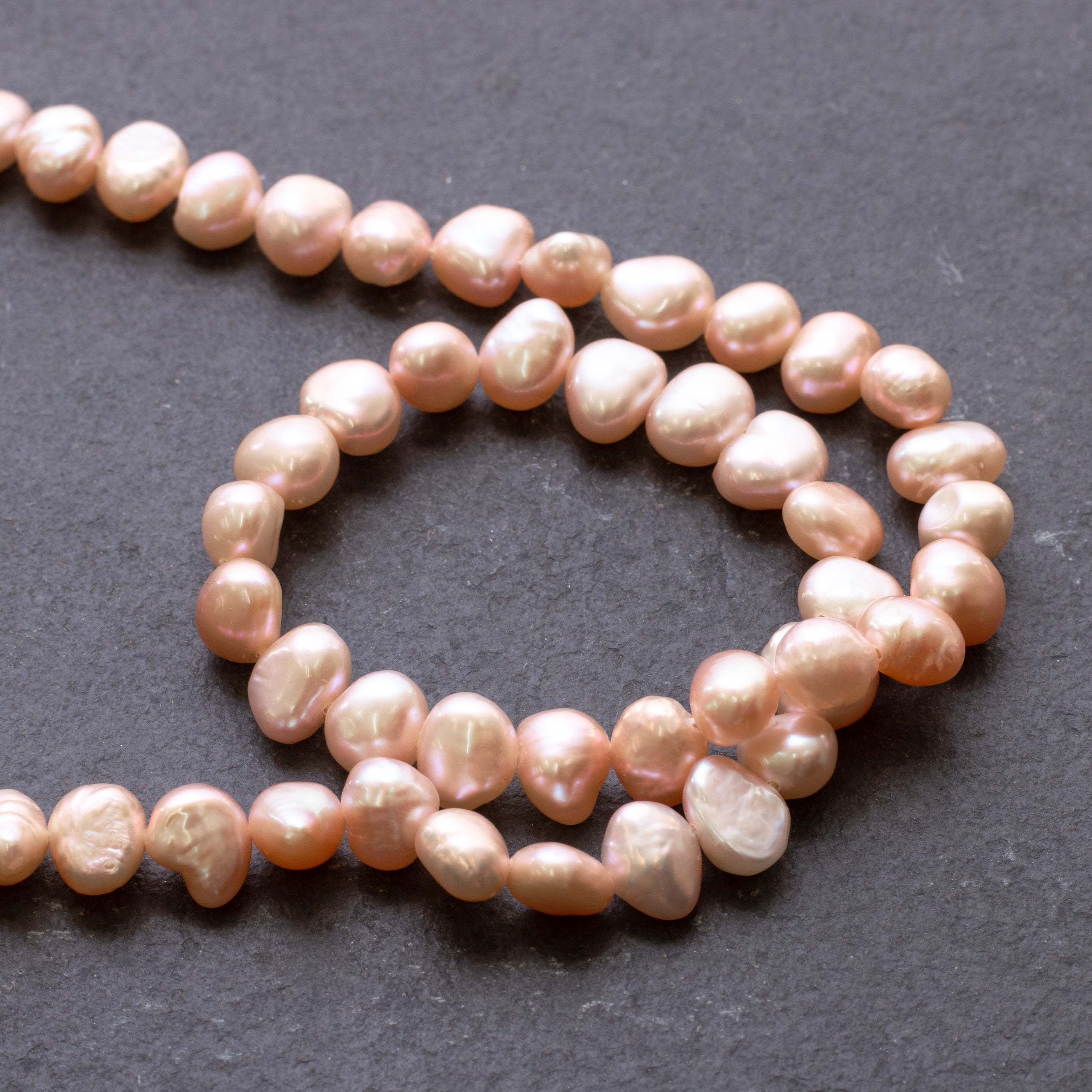 Cultured Freshwater Rustic Blush Pink Pearls Approx 8mm