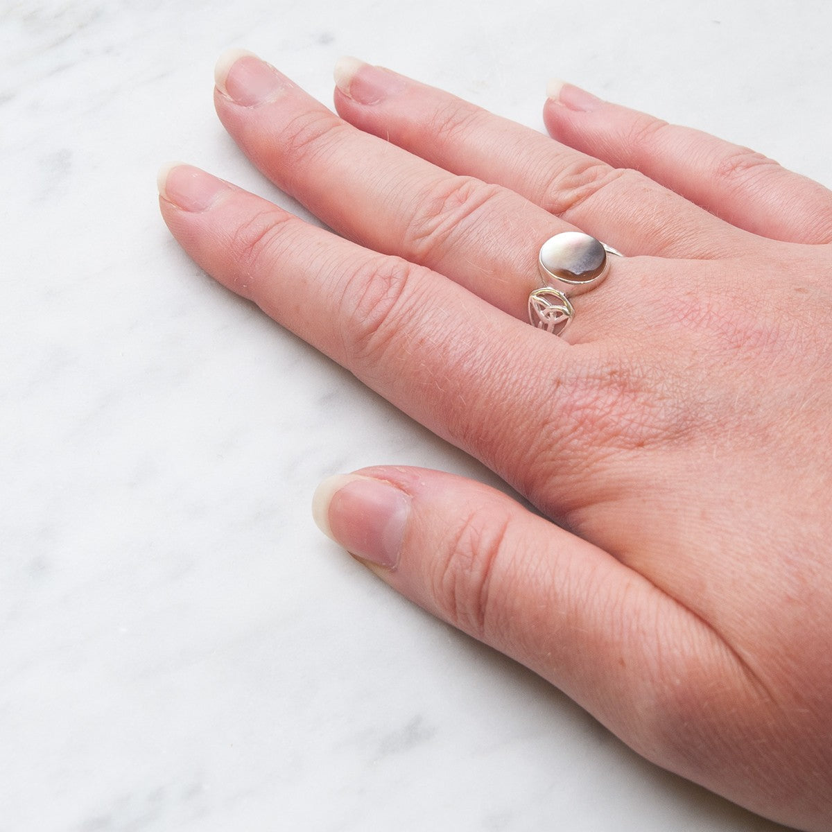 Sterling Silver Ring For 10x8mm Cabochon Stone