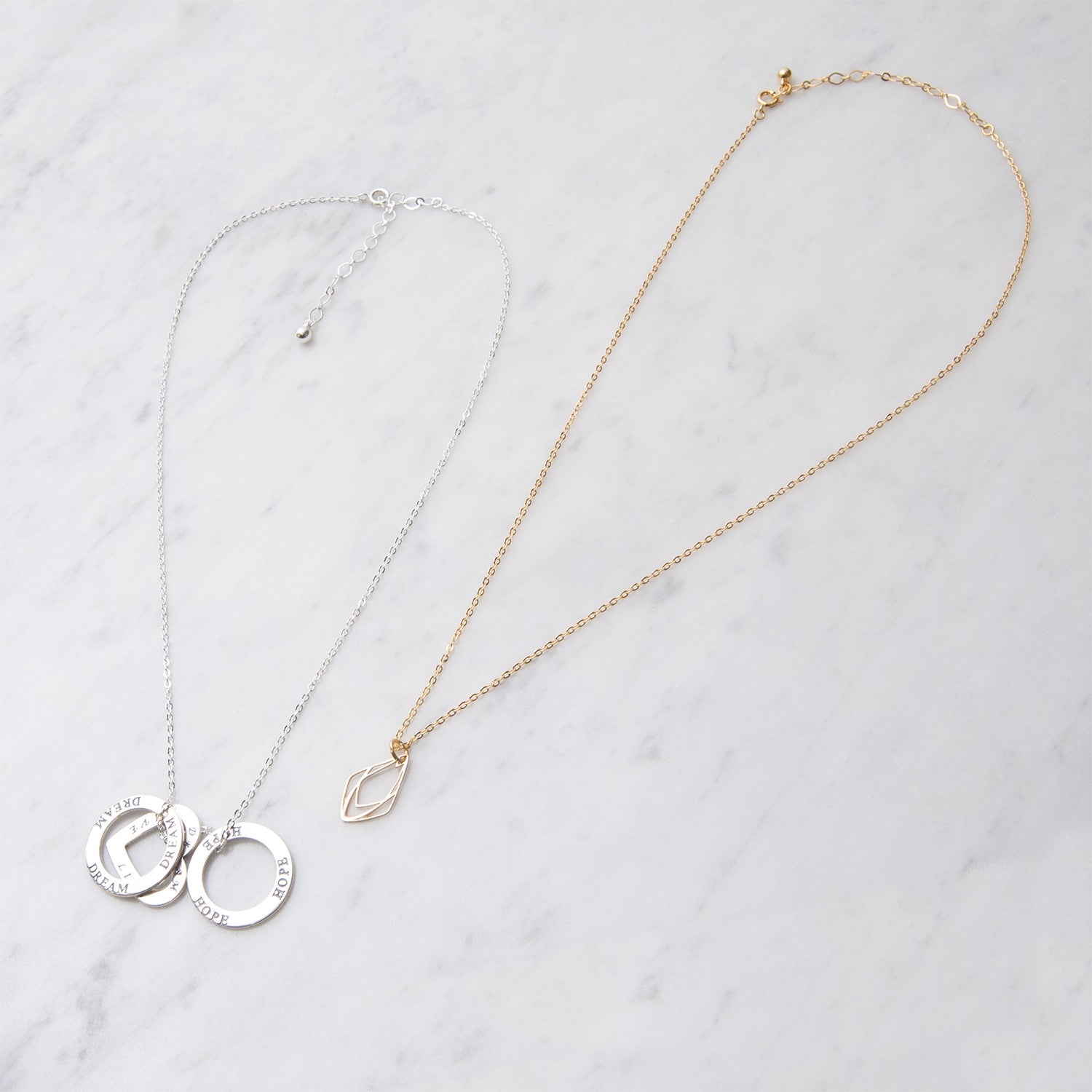 Plated Fine Trace Chain 45cm Necklet 18" With 65mm Extender Chain