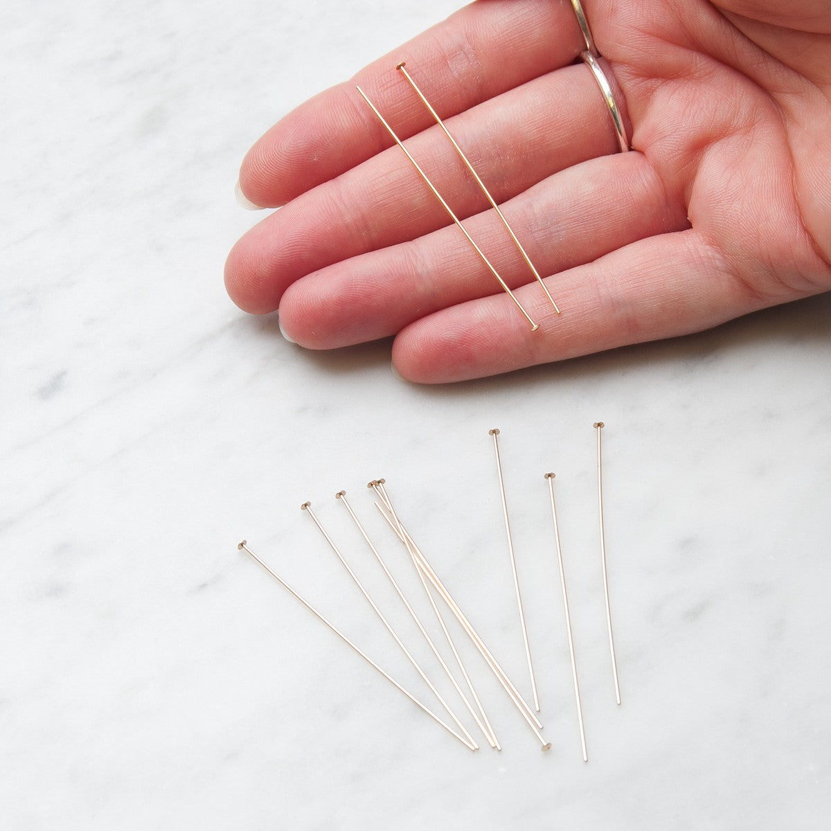 Gold Filled 52mm Headpins