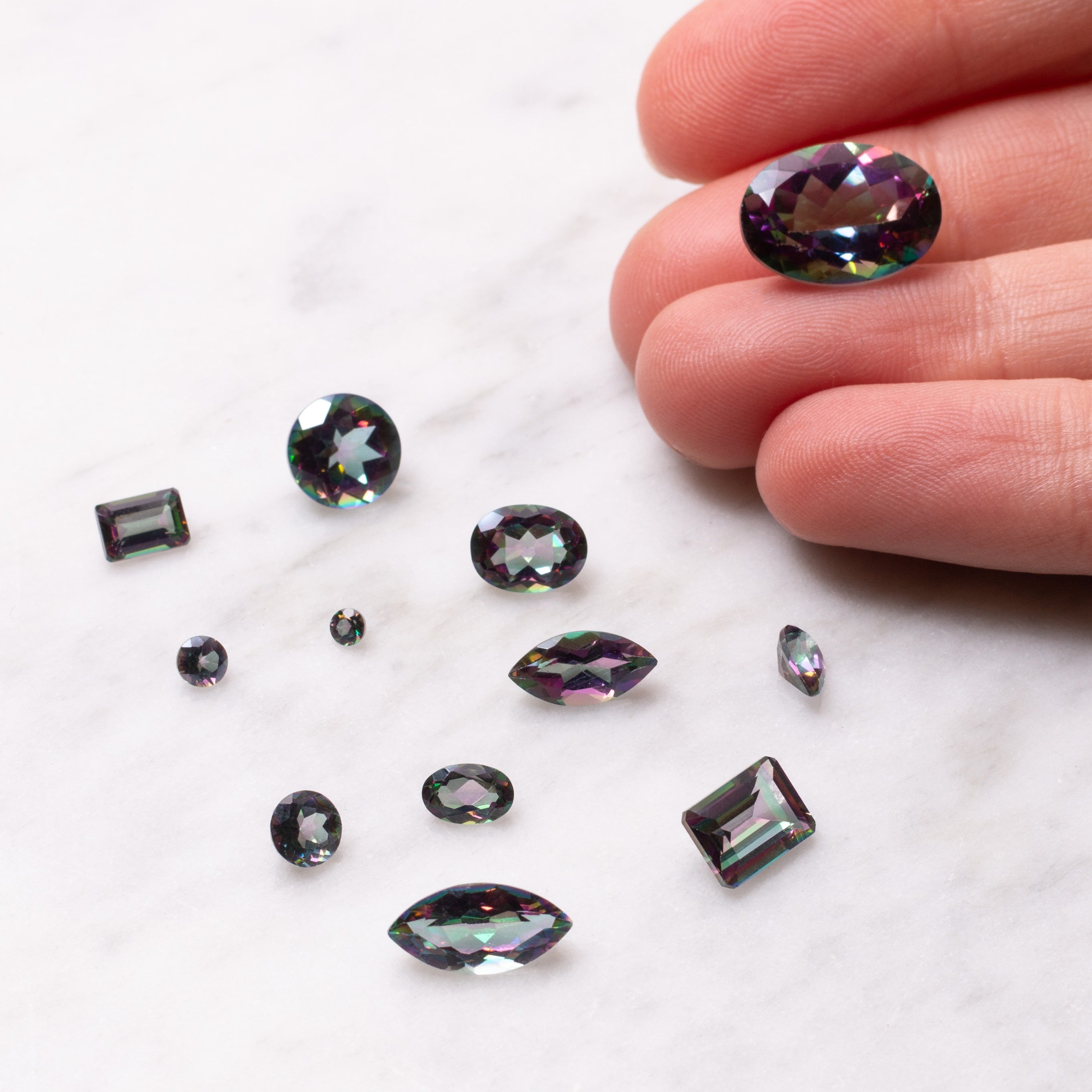 Mystic Fire Topaz Faceted Stones